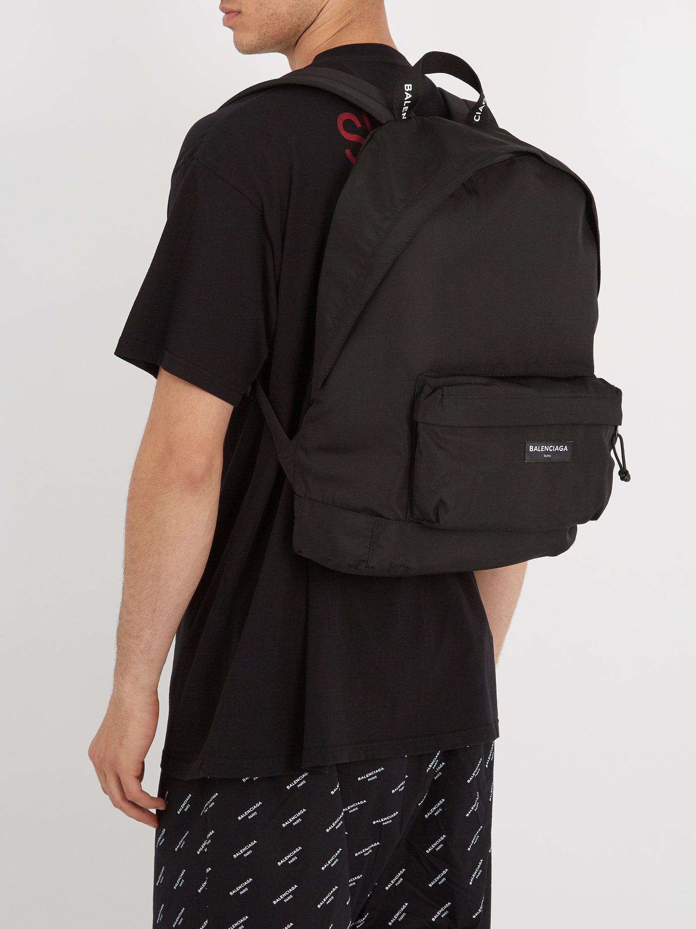 balenciaga canvas backpack