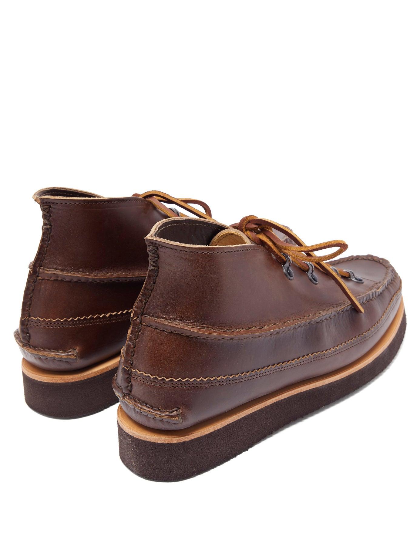 Yuketen All Handsewn Tokyo Chukka Leather Desert Boots in Brown for Men Lyst