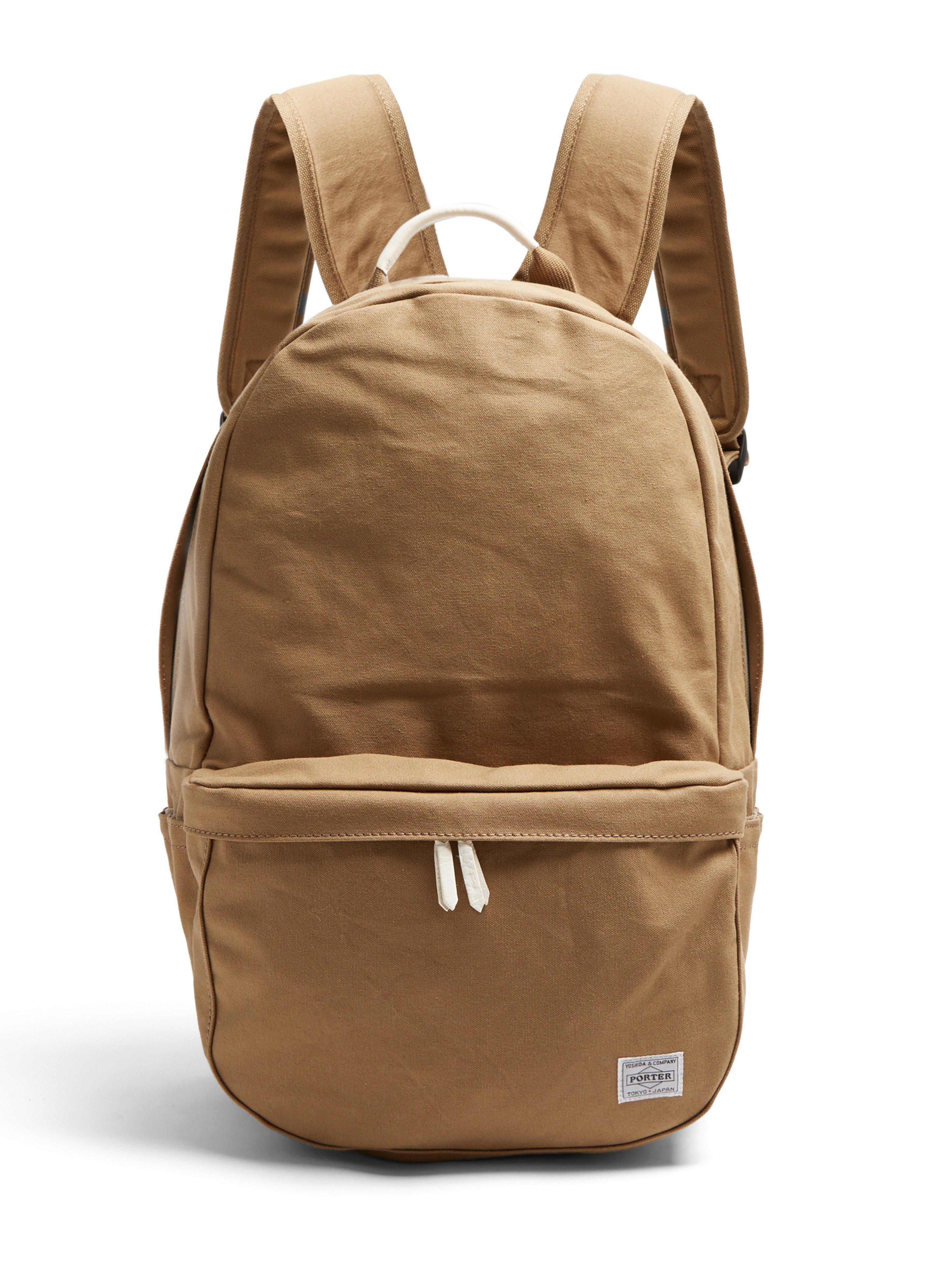 PorterYoshida and Co Beat Cotton Canvas Backpack in Natural for Men Lyst UK