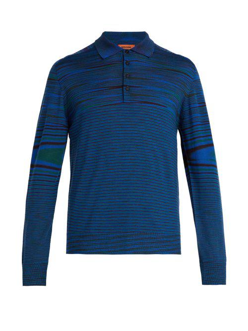 missoni long sleeve polo