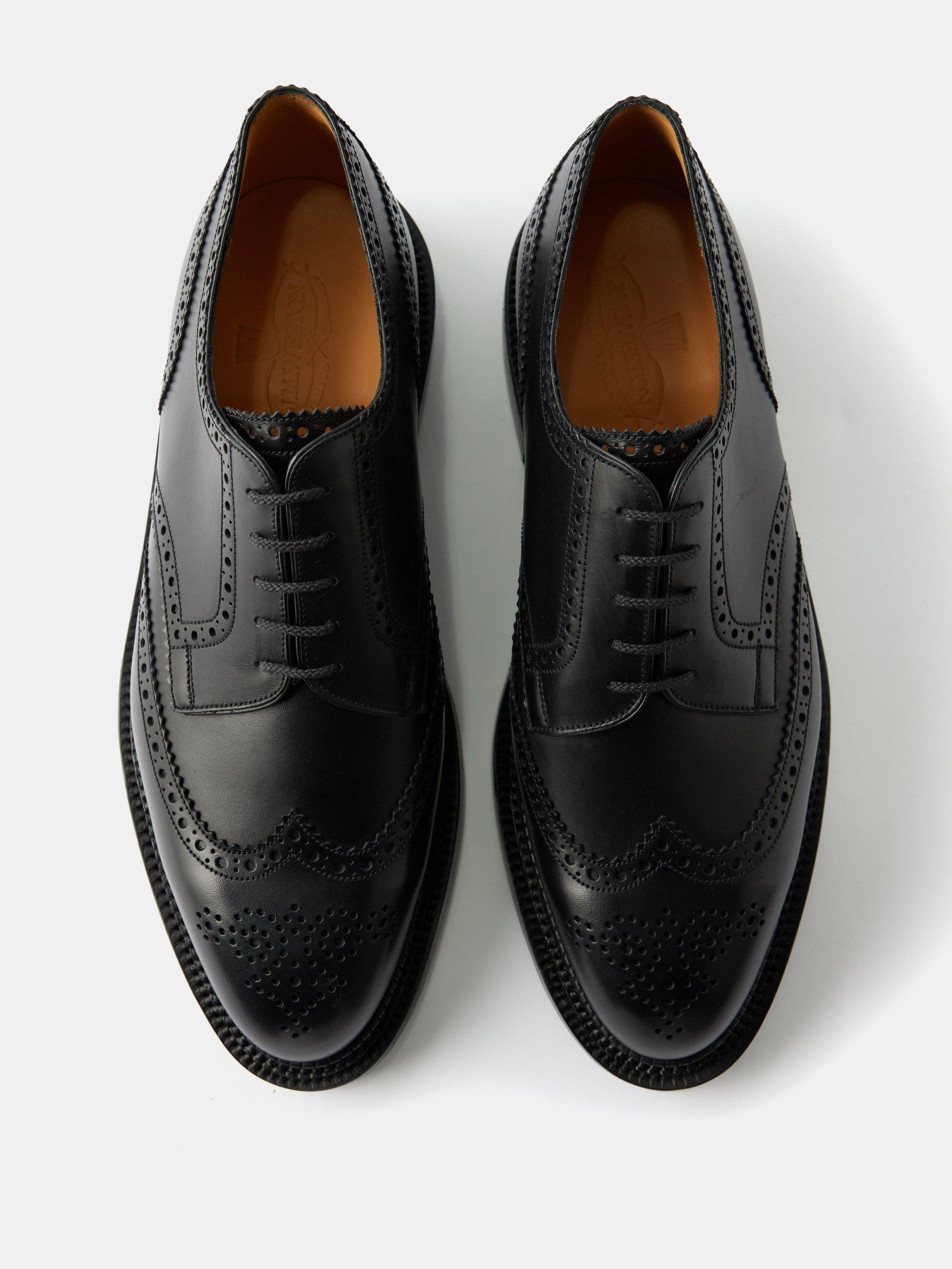 J.M. Weston Triple Sole Leather Brogues in White for Men | Lyst