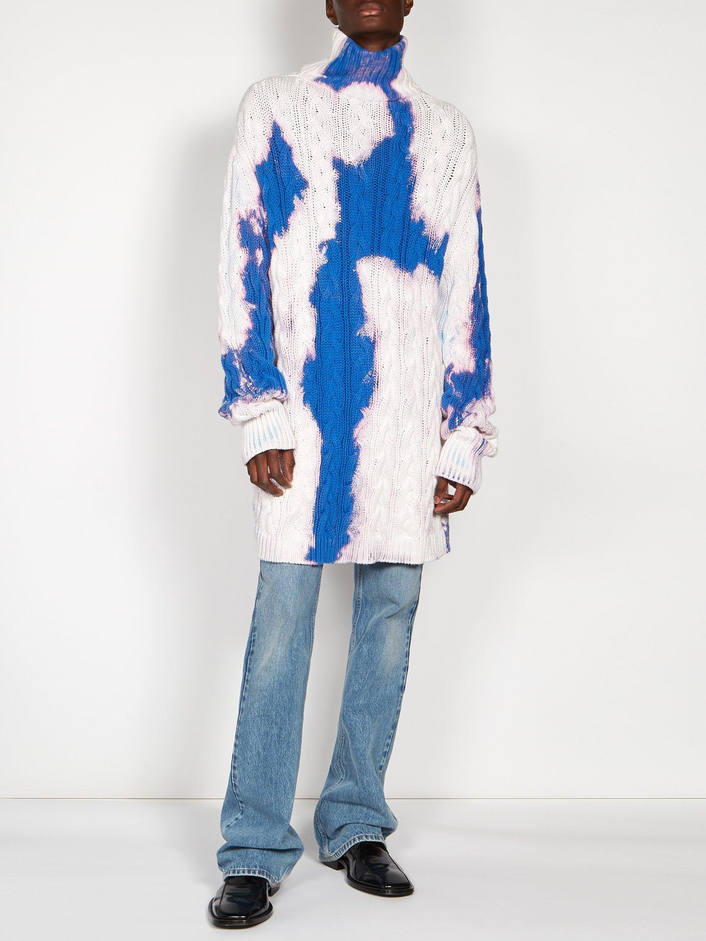 balenciaga bleached sweater