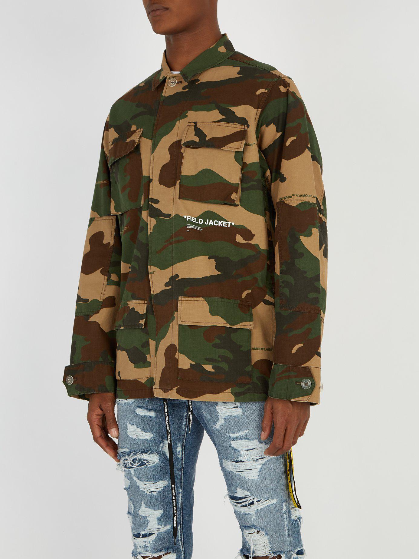 off white veste militaire