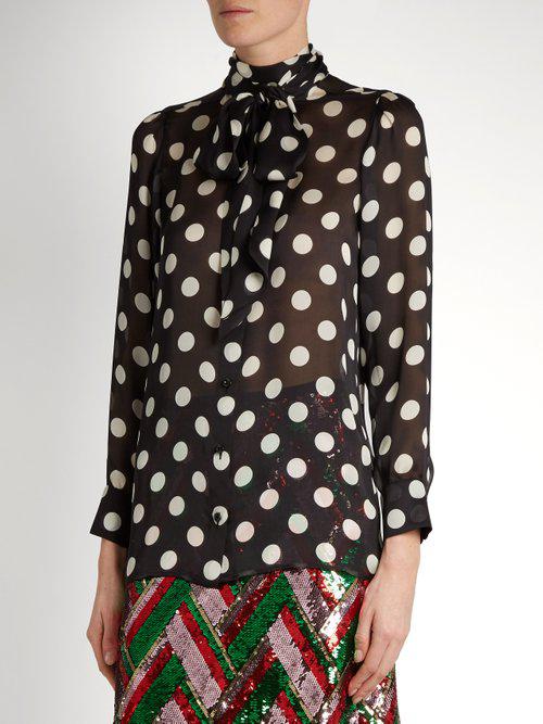 gucci black blouse