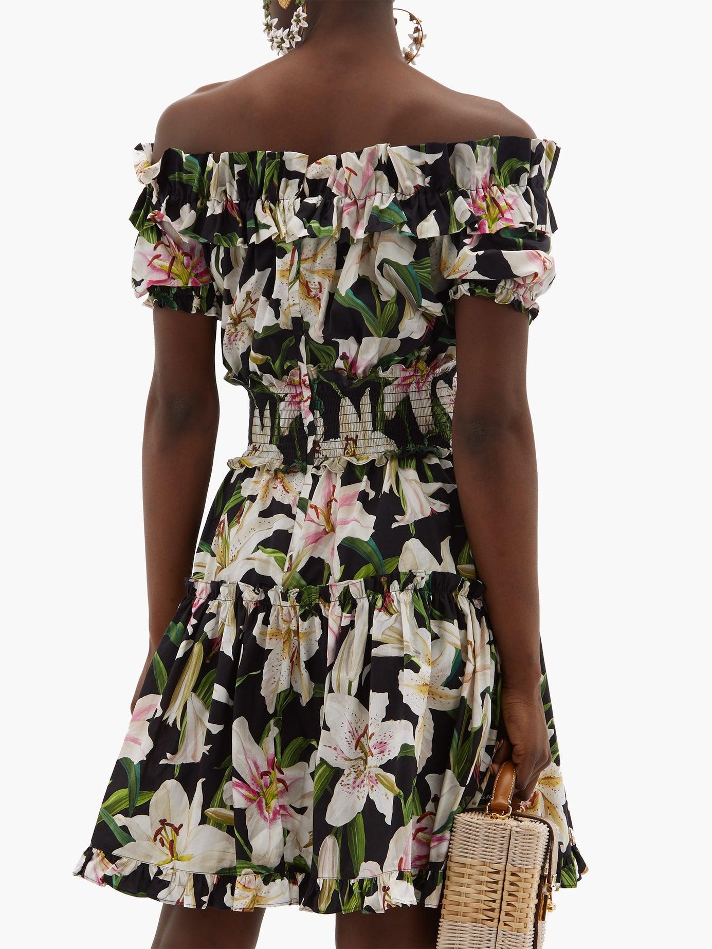 Dolce gabbana outlet poplin dress