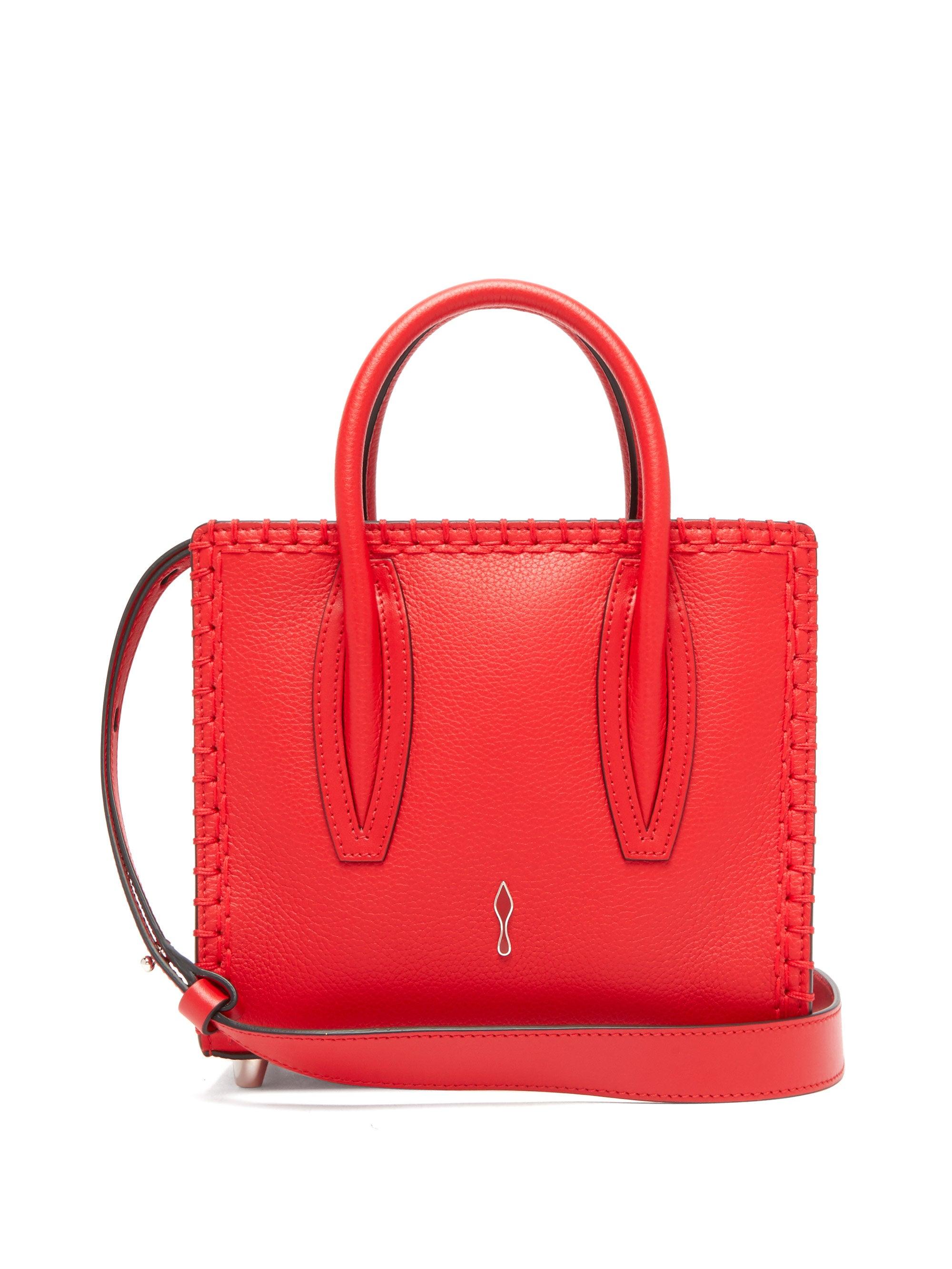 Christian Louboutin Paloma Suede And Leather Shoulder Bag in 