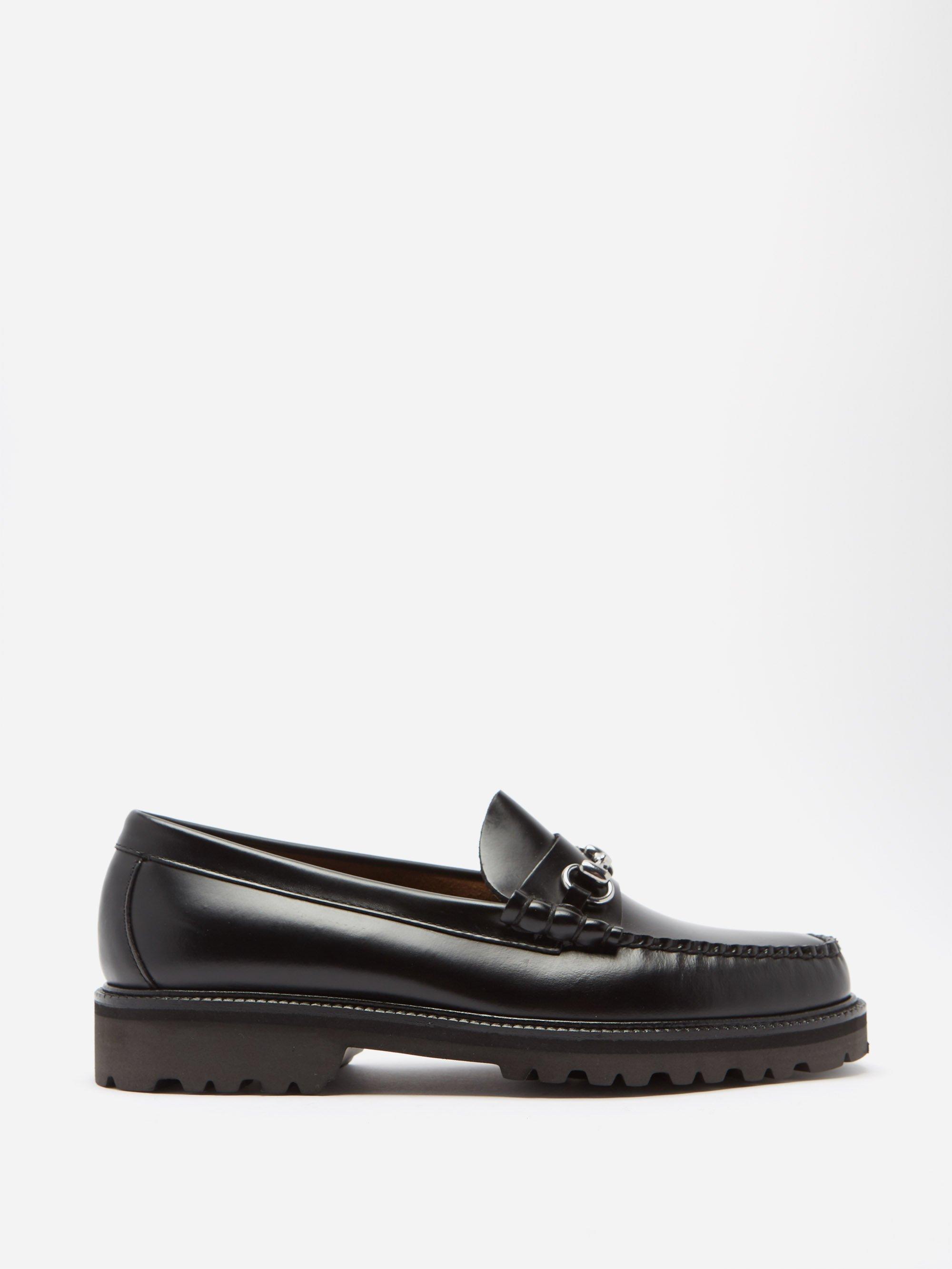 G.H. Bass & Co. Weejuns 90s Lincoln Leather Loafers in Black for Men | Lyst
