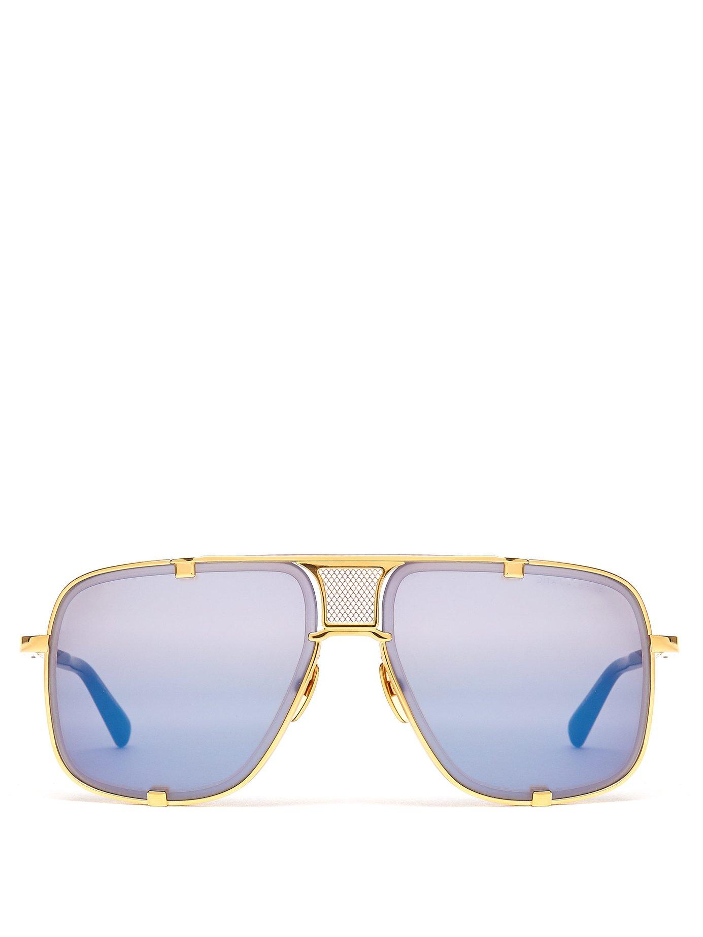 Dita Eyewear Mach Five Navigator Metal Sunglasses in Metallic for Men | Lyst