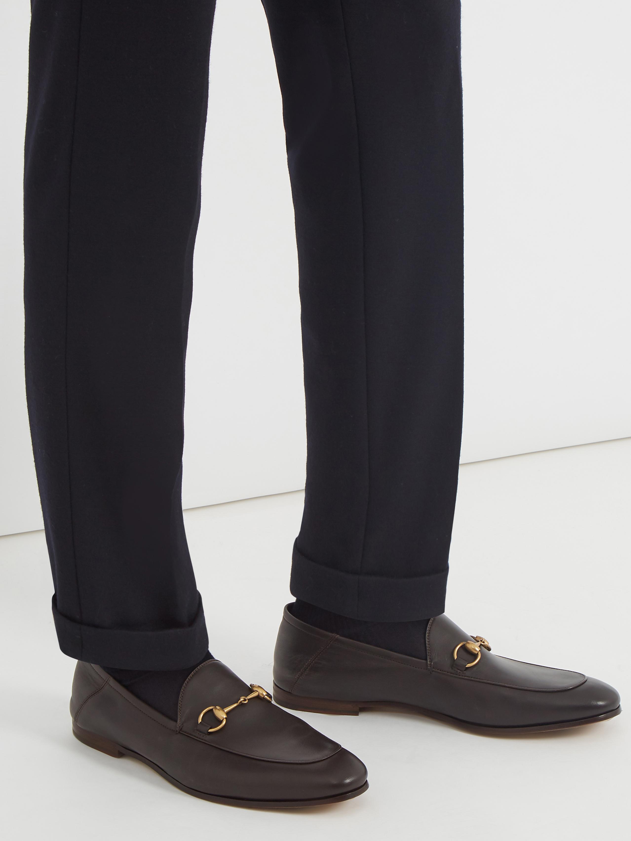 Egetræ harmonisk sofistikeret Gucci Brixton Leather Loafers in Brown for Men | Lyst