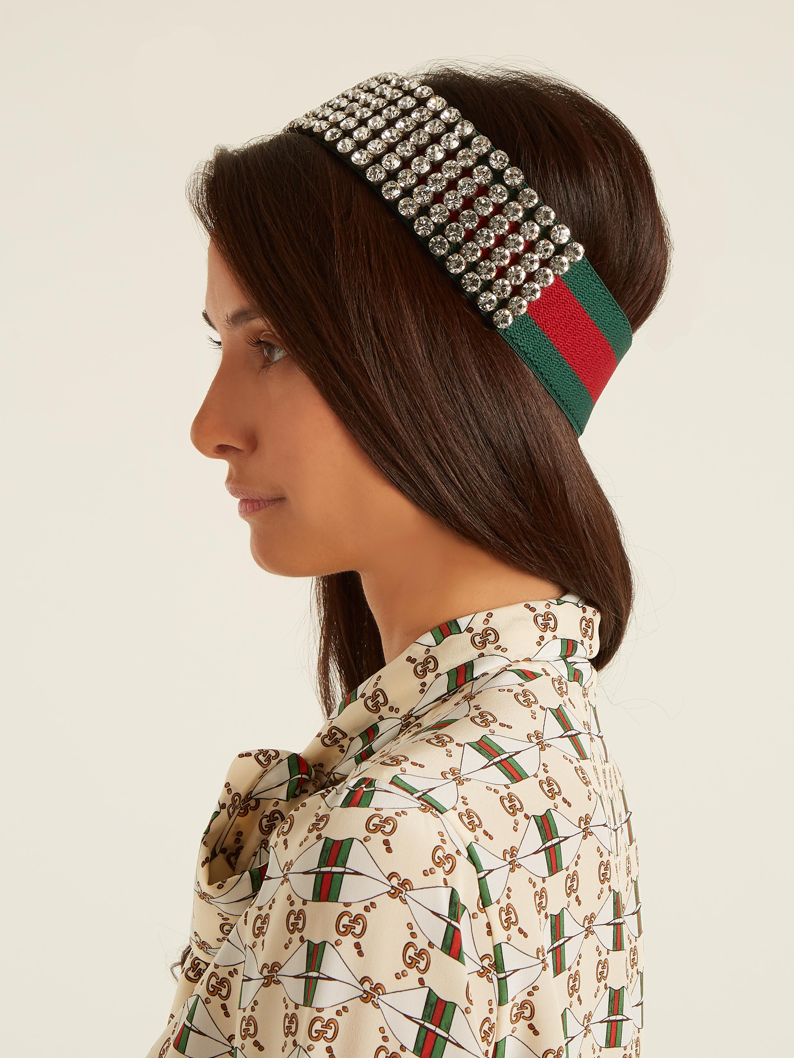 gucci crystal headband