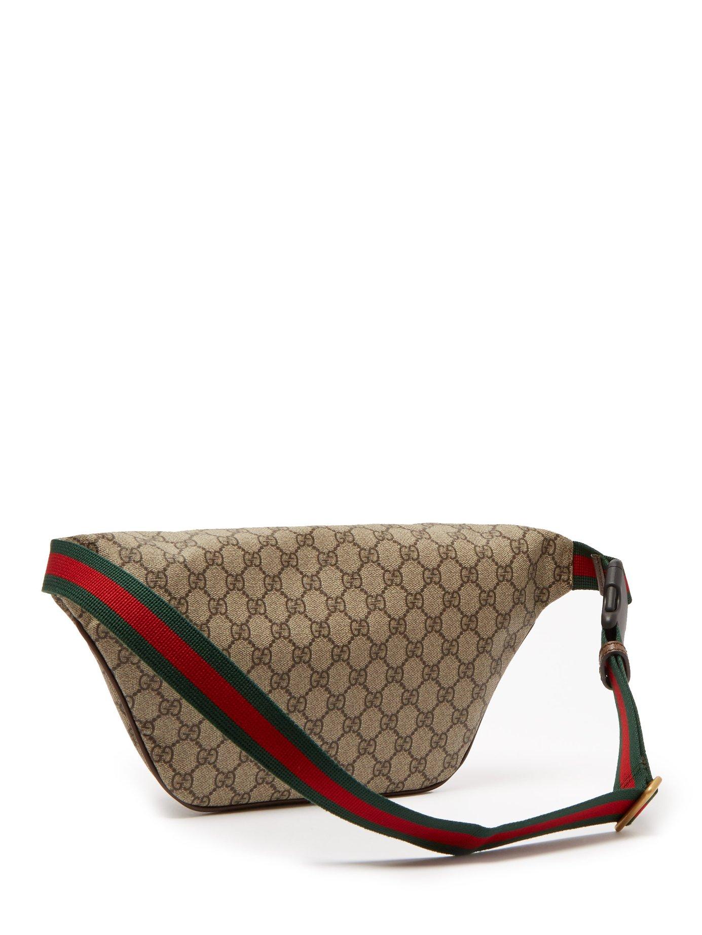 Gucci Gg Supreme Ufo Canvas Belt Bag in Brown for Men - Lyst