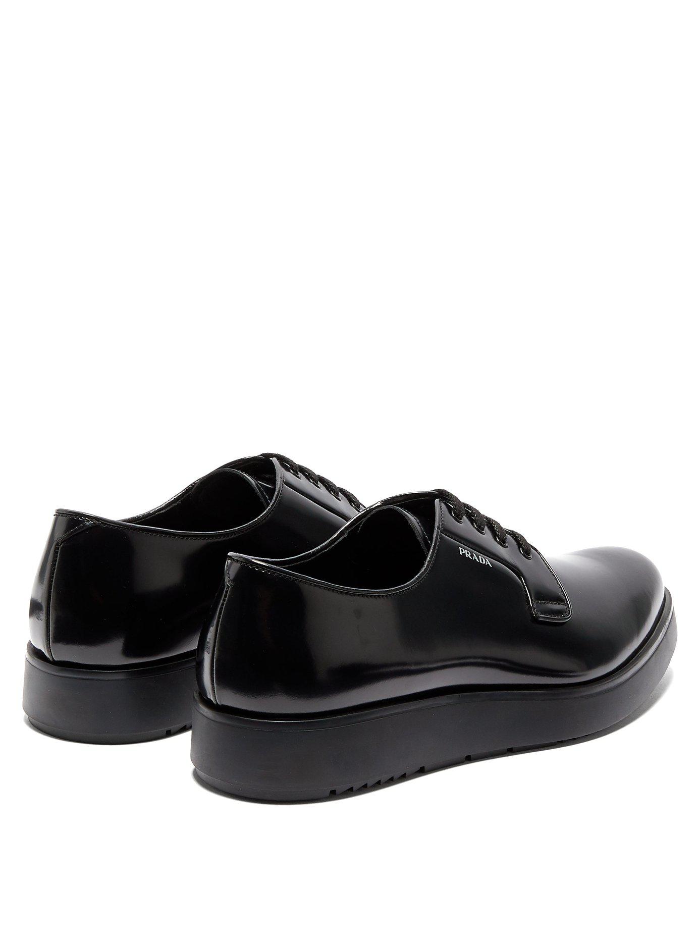 prada raised sole low tops white