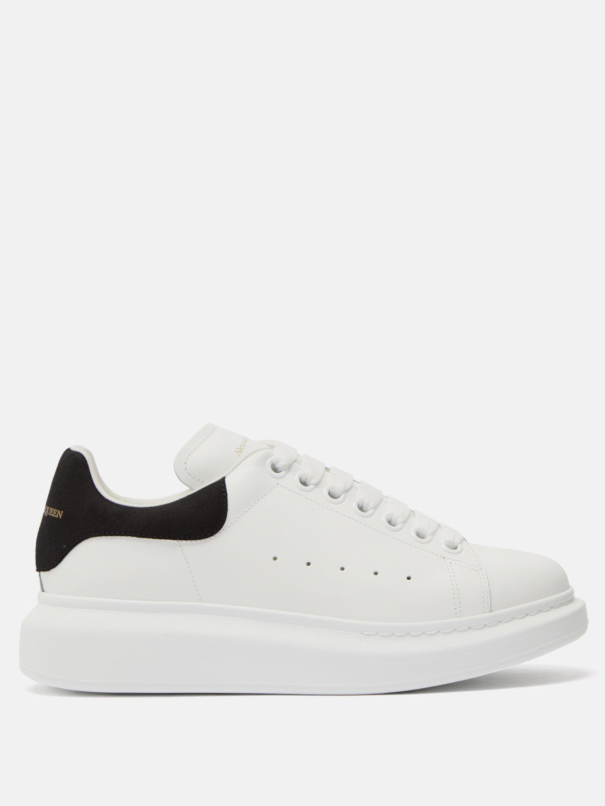 Alexander McQueen Oversize Sole Air Sneakers White,black Leather | Lyst