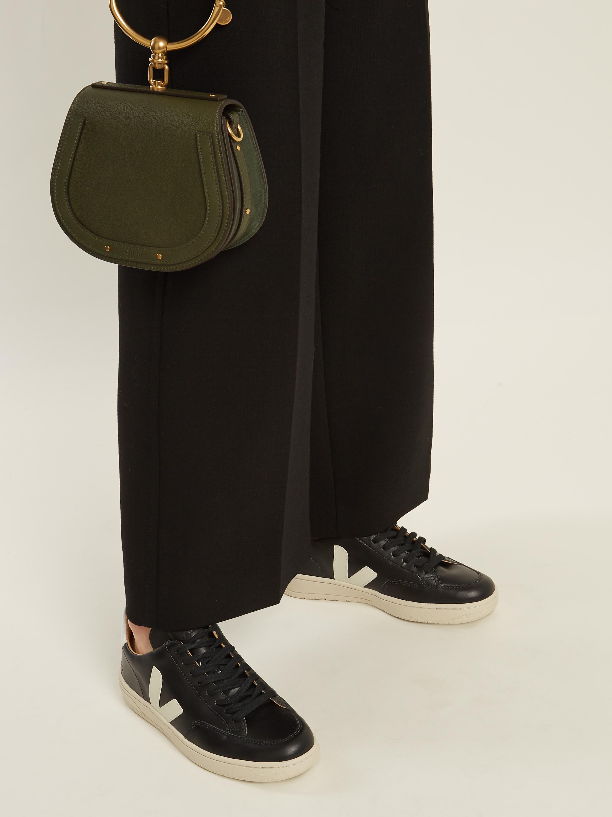 black veja trainers