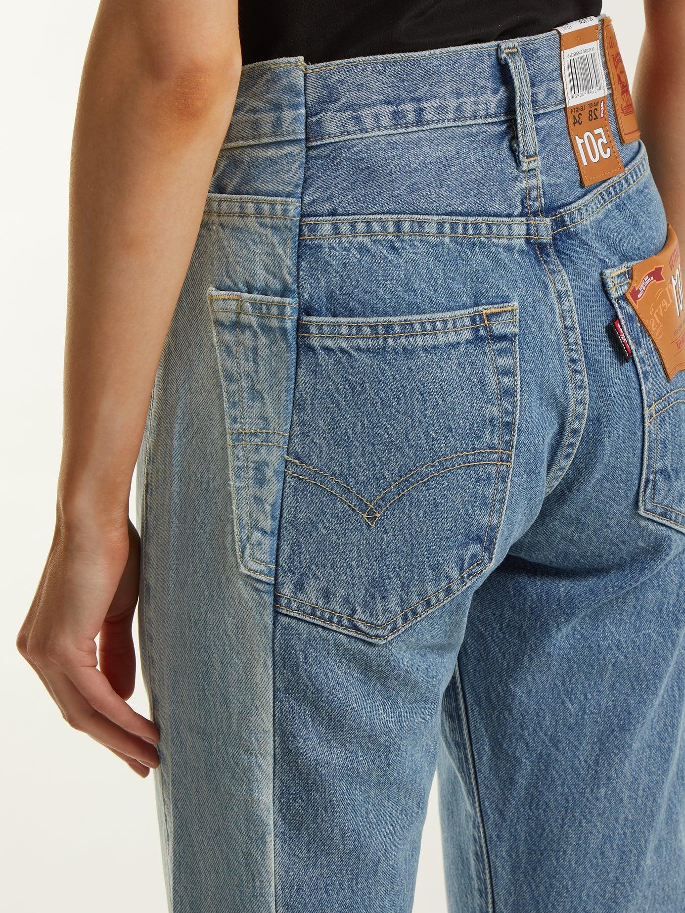 Vetements Denim X Levi's Reworked Straight-leg Jeans in Denim (Blue) - Lyst