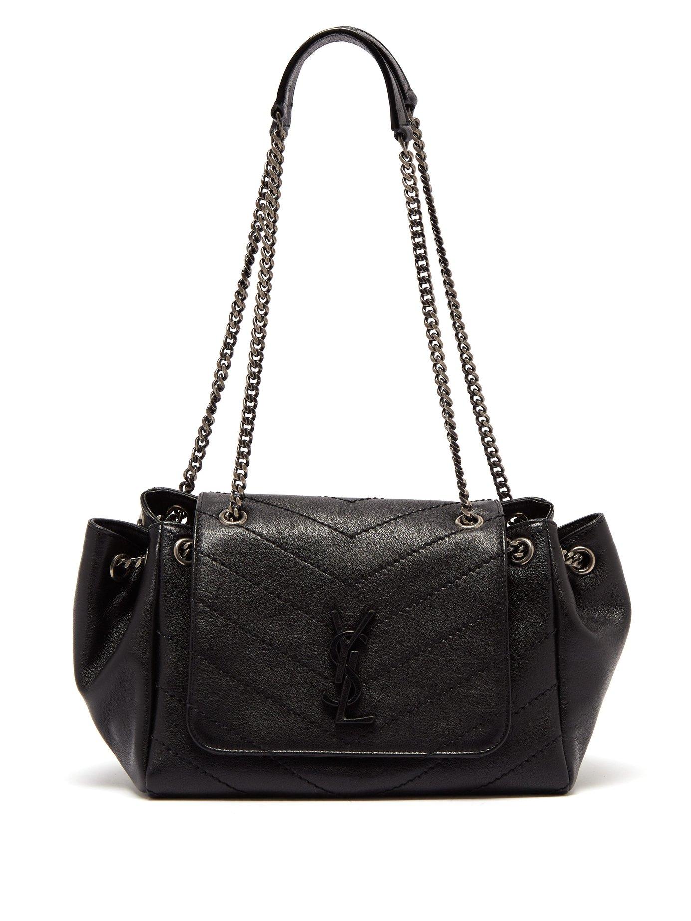 Saint Laurent Nolita Small Quilted Leather Bag in Black | Lyst