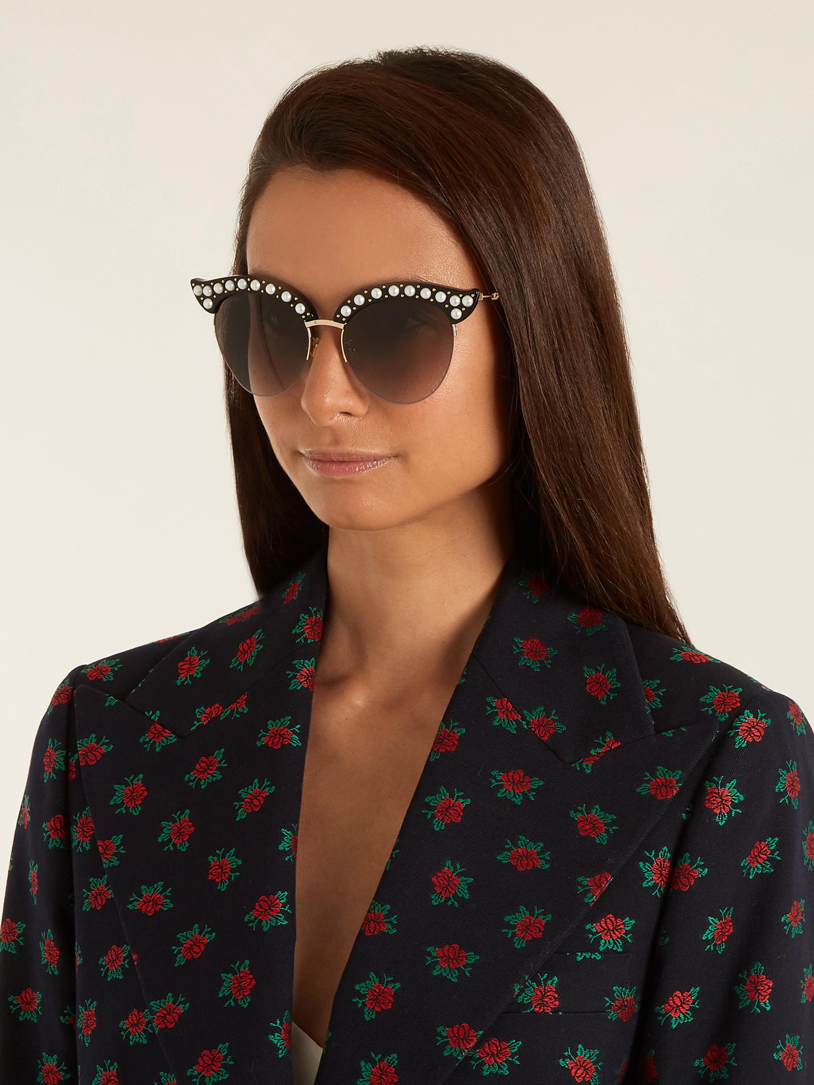 gucci pearl sunglasses