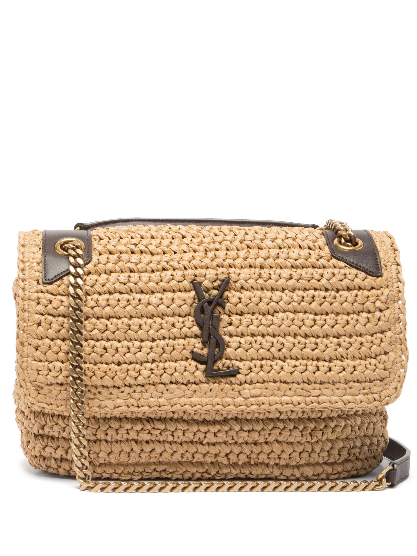 raffia shoulder bag