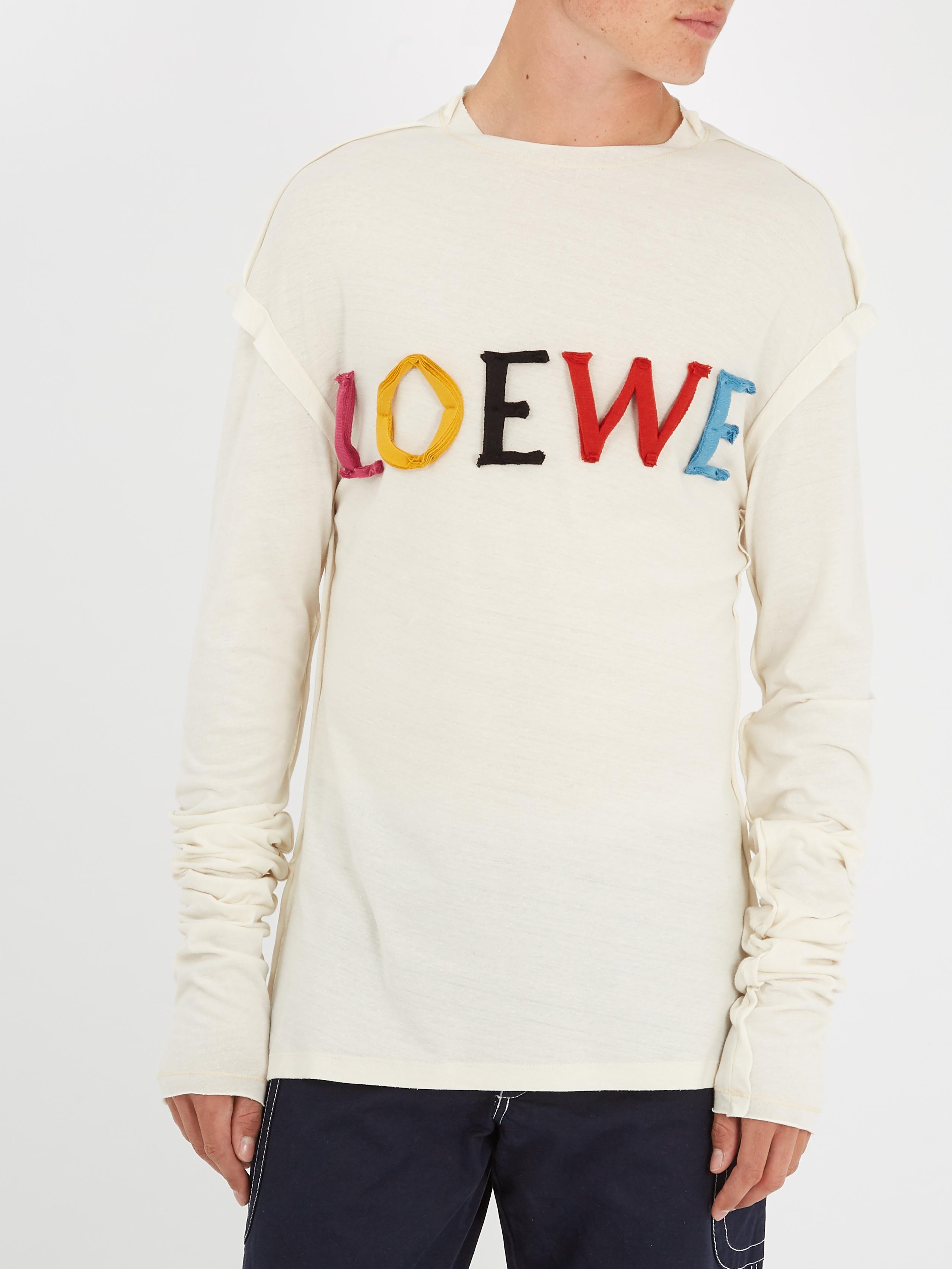 Long-sleeved Cotton-blend T-shirt 