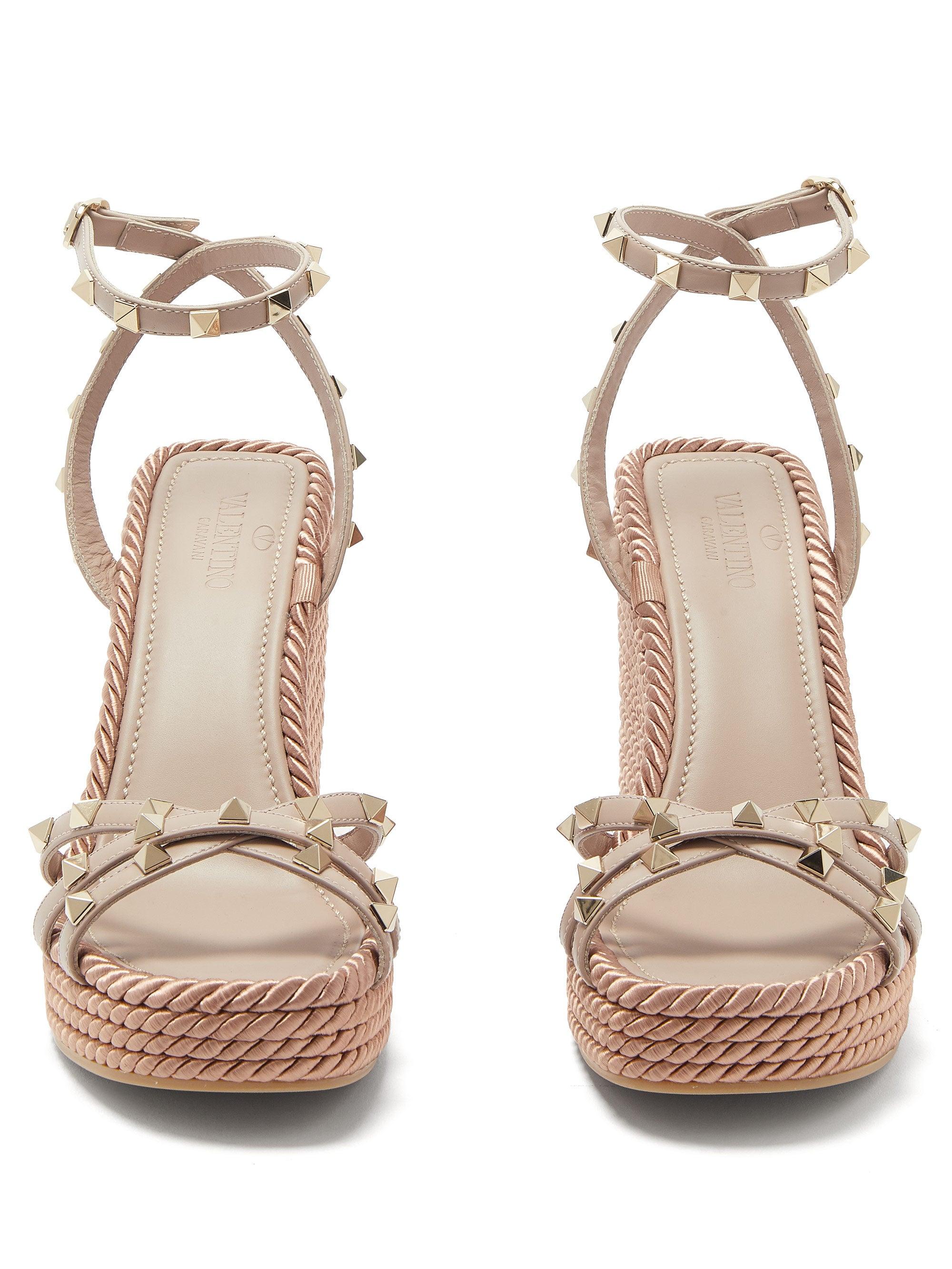valentino garavani rockstud torchon sandals
