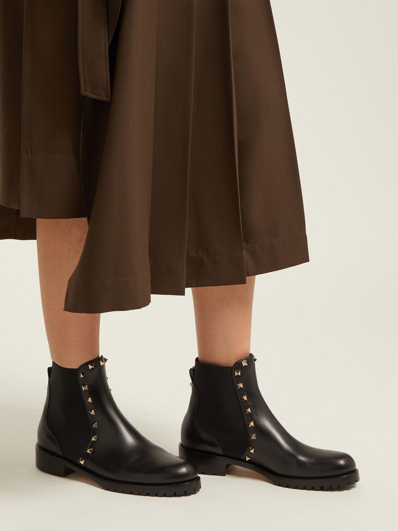 valentino rockstud beatle boot