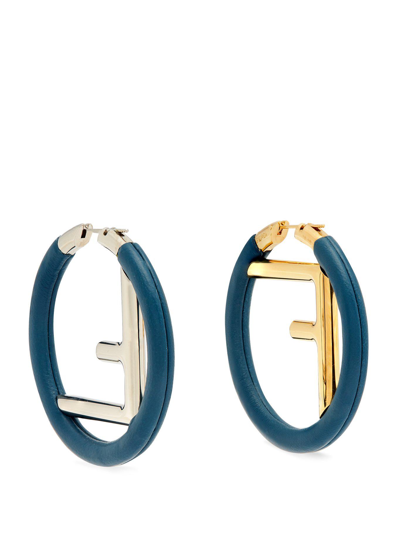 fendi earrings for women lv logo hoops
