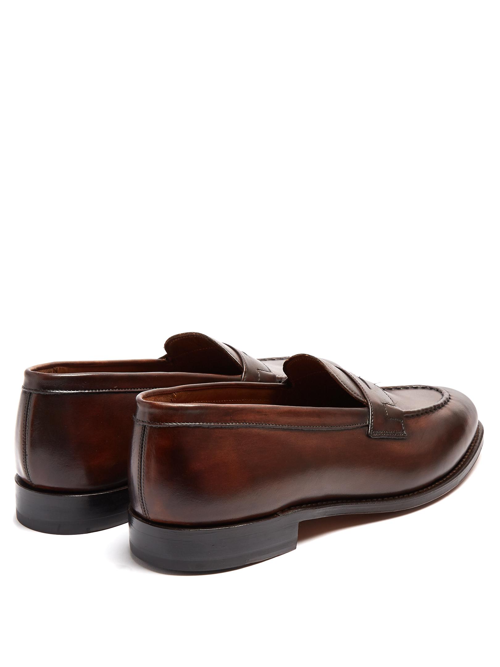 Lloyd Leather Loafers in Brown for | Lyst