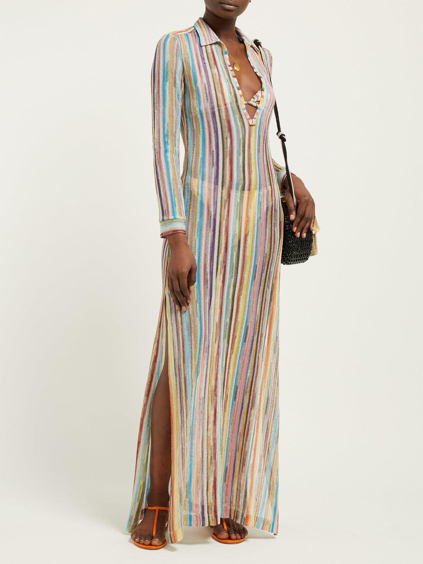 Missoni Stripe Maxi Dress Lyst