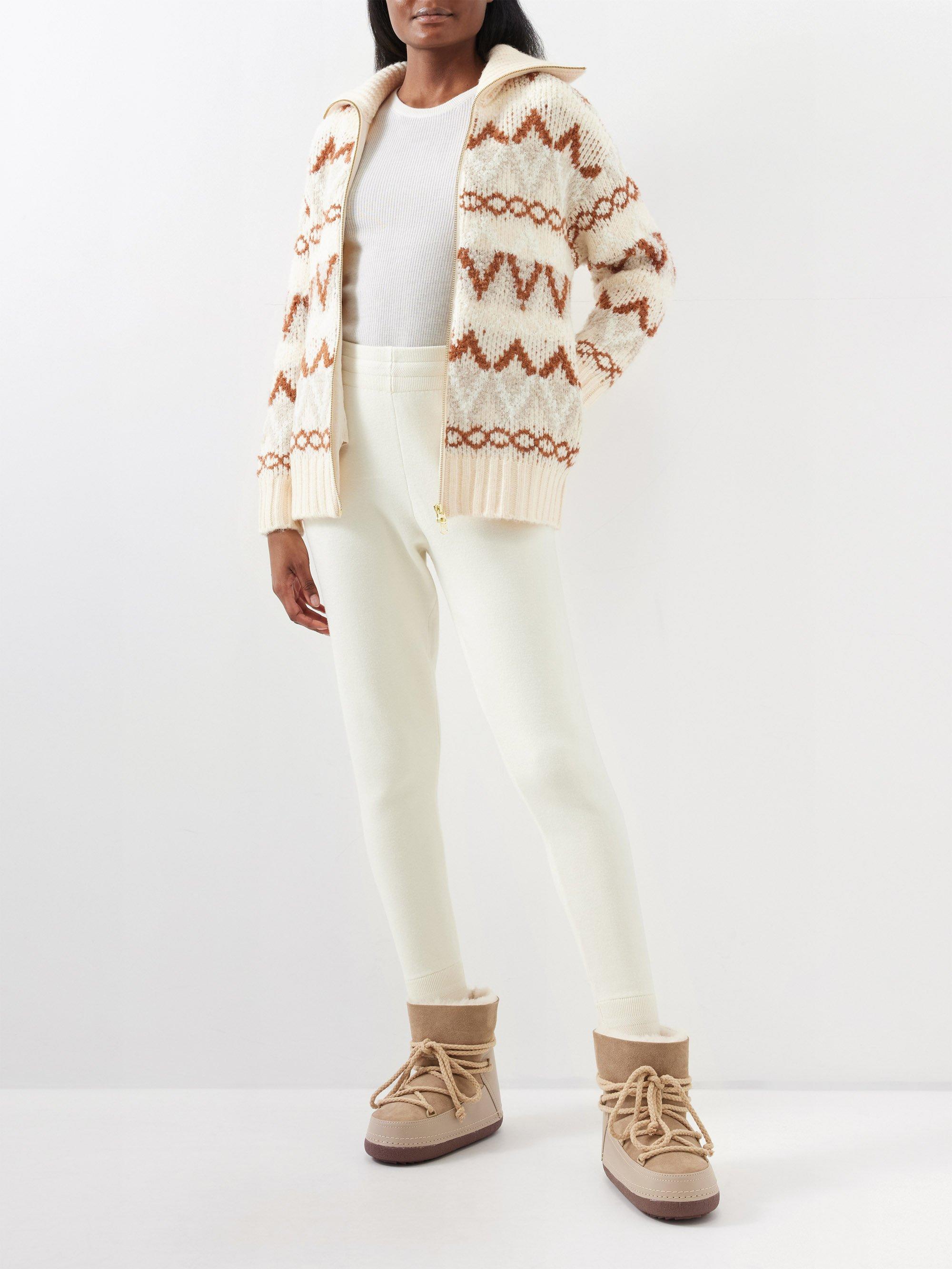 Fair isle top zip cardigan