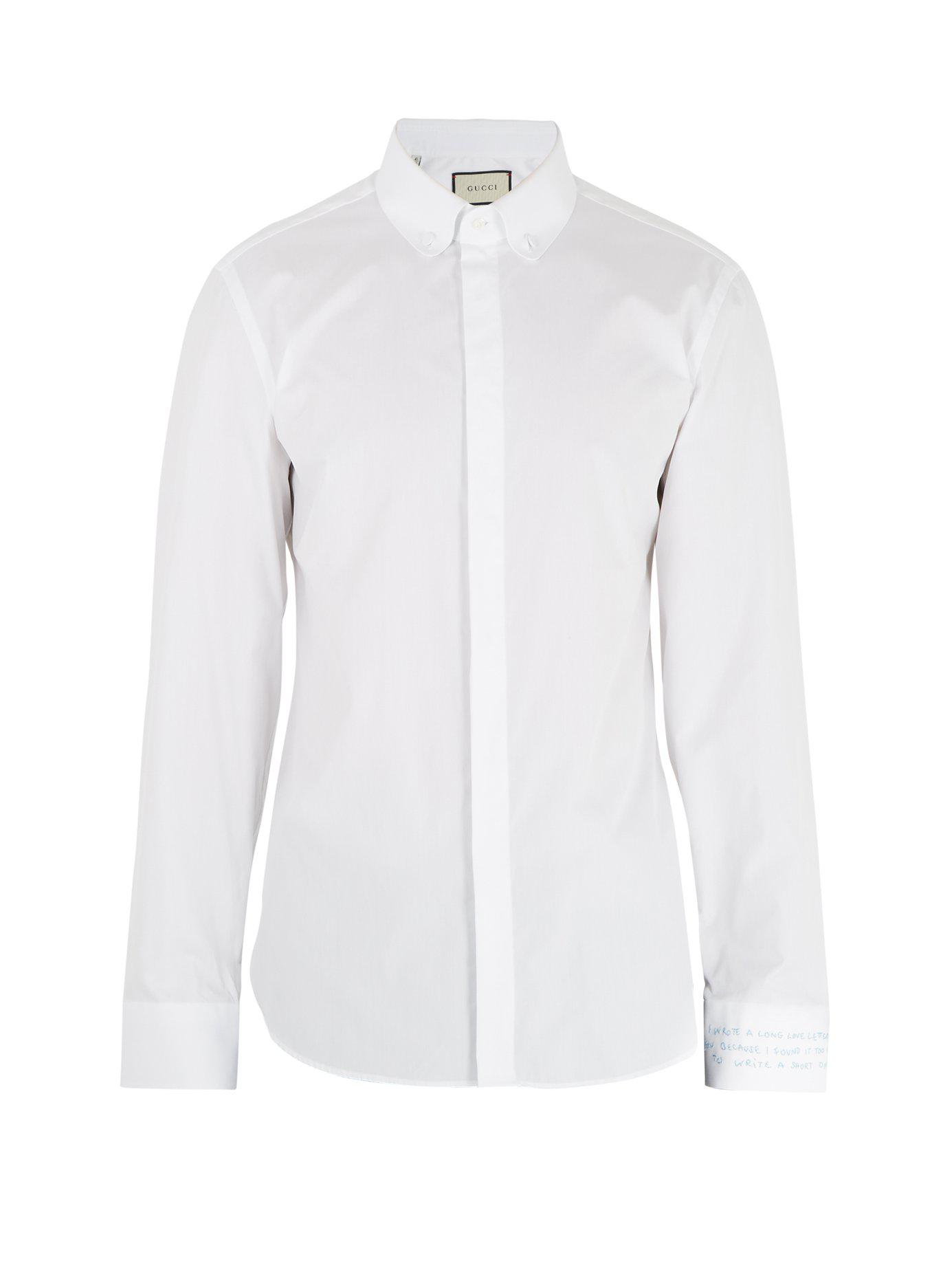 Gucci Text-embroidered Single-cuff 