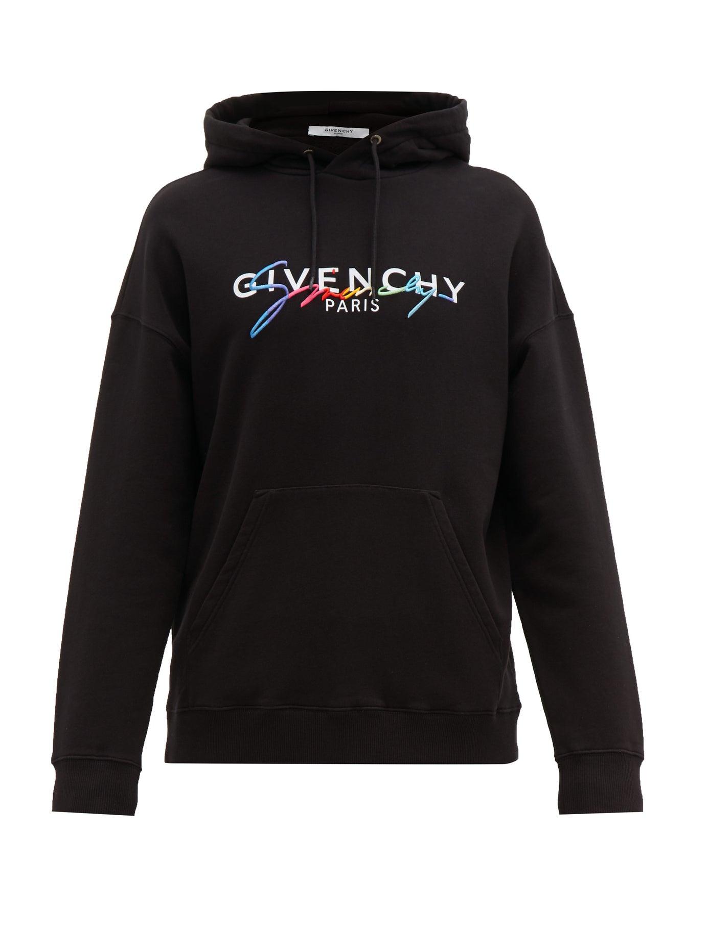 givenchy paris embroidered hoodie