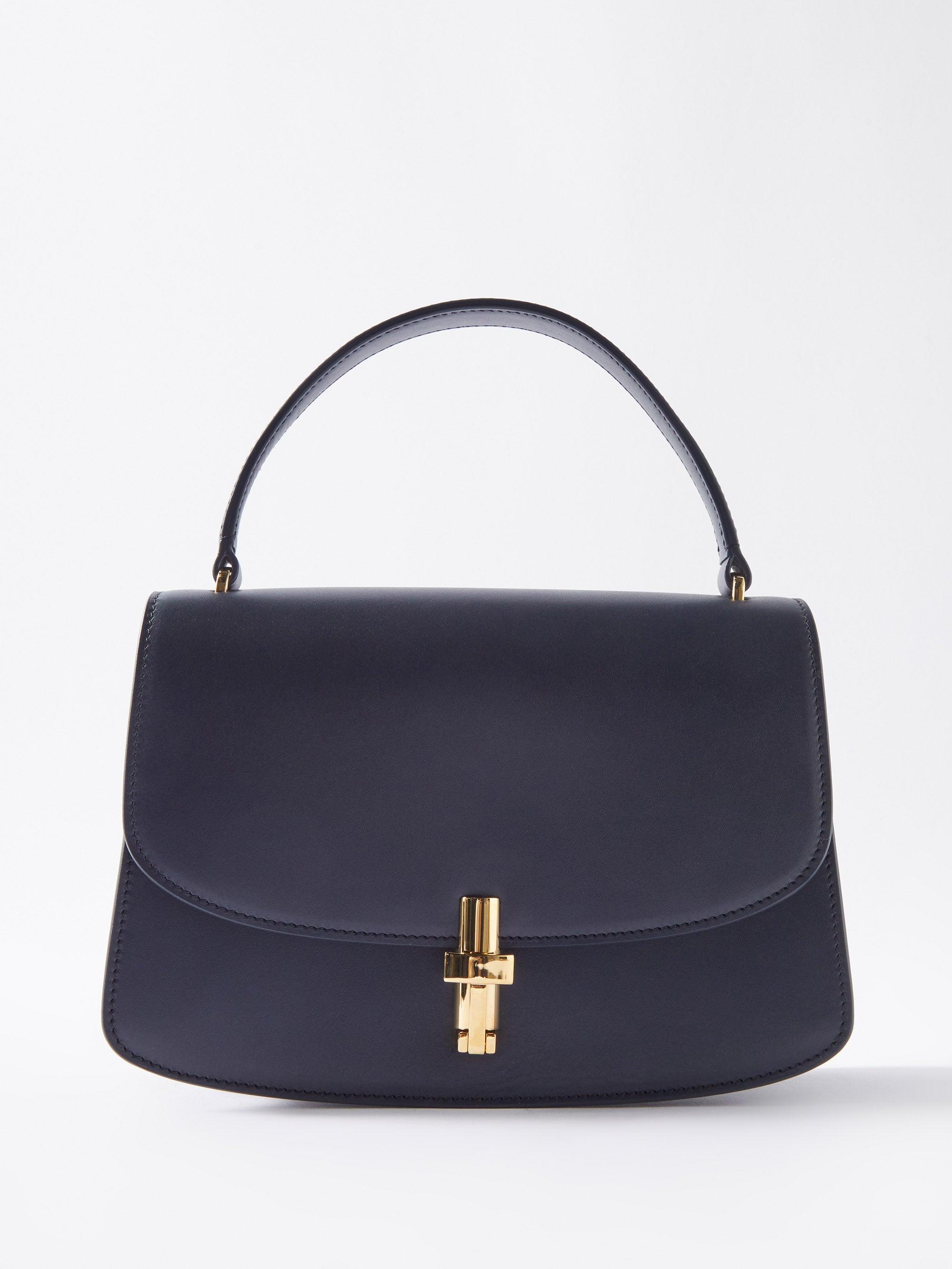 The Row Sofia 8.75 Small Leather Top Handle Bag in Blue | Lyst