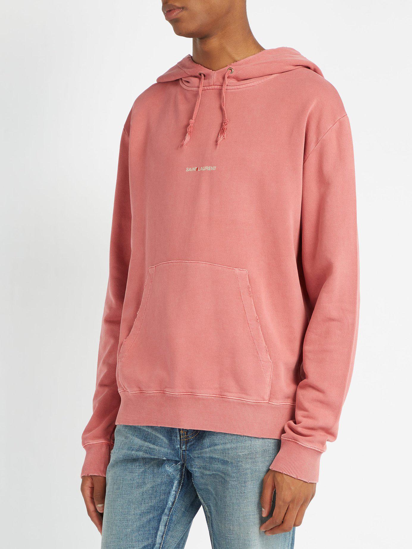 pink saint laurent hoodie