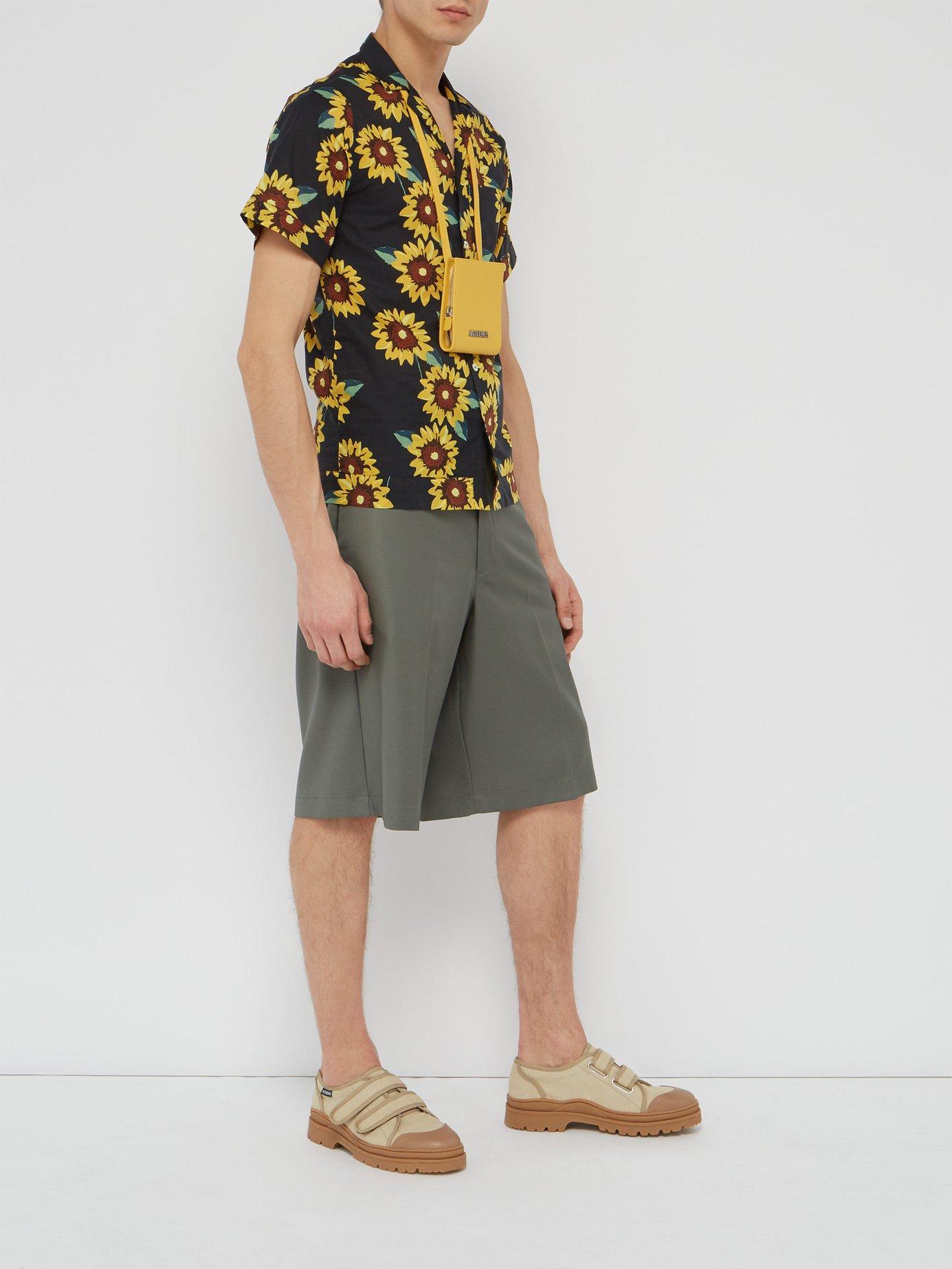 Jacquemus Sunflower Print Short Sleeved Cotton Shirt for Men - Lyst