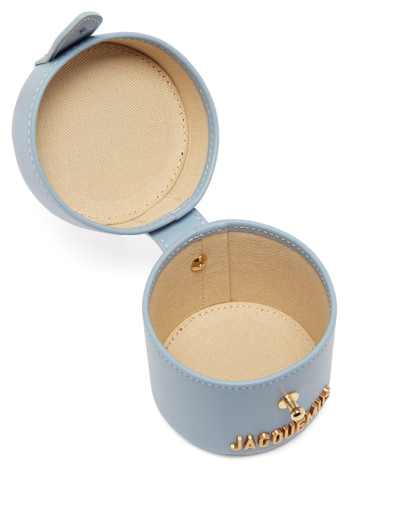 Jacquemus Le Vanity Micro Leather Bag in Light Blue (Blue) Lyst