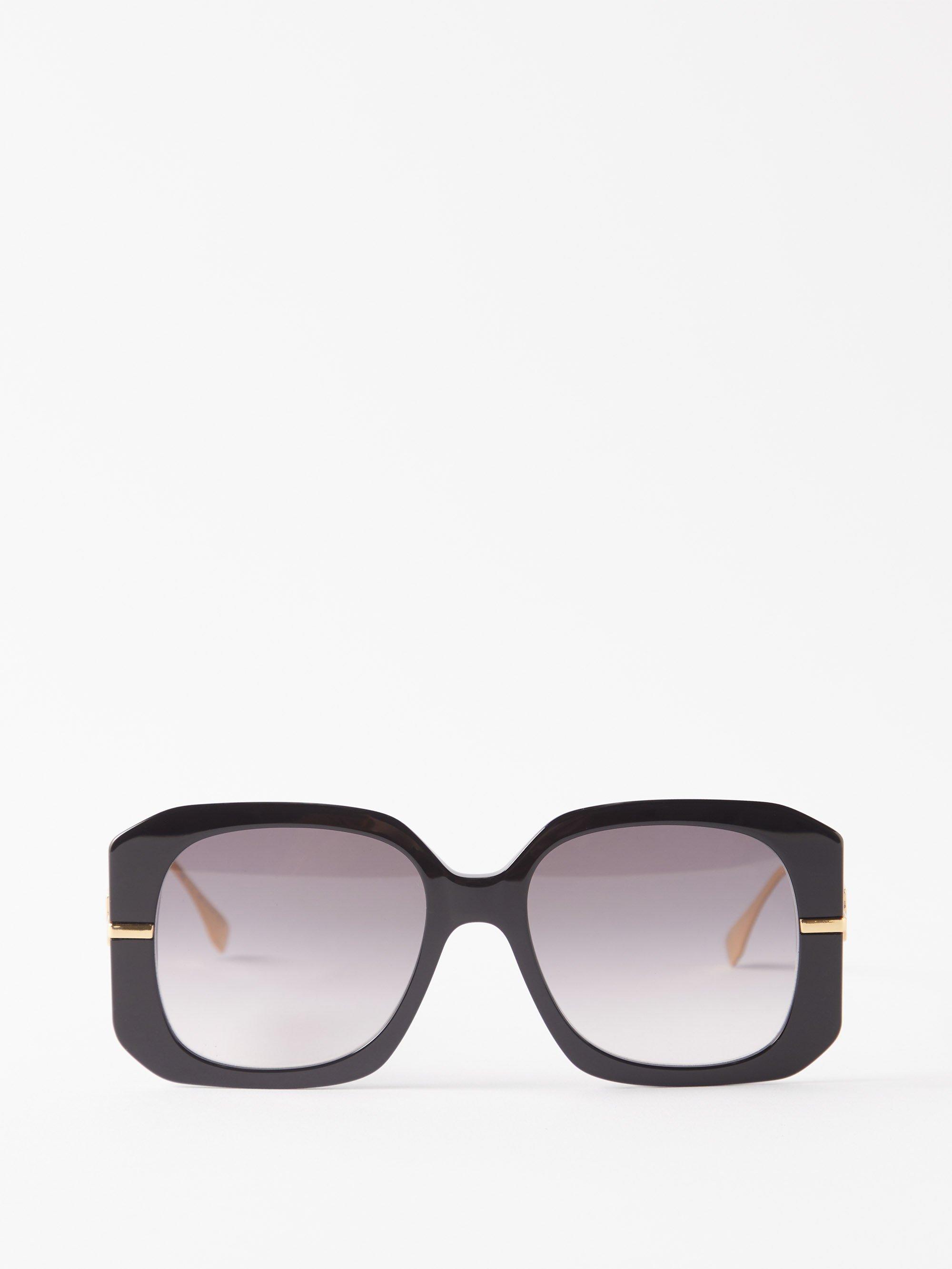 Fendi - Oversized square-frame Acetate Sunglasses - Black - One Size - Net A Porter