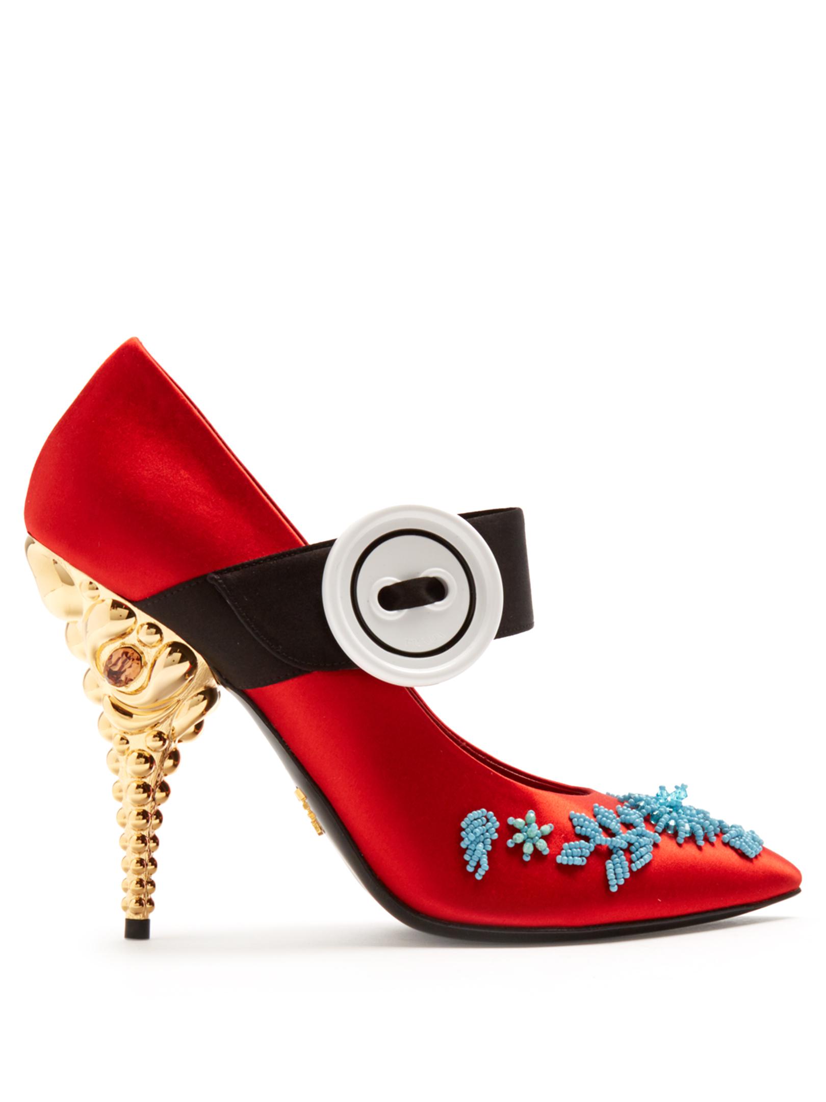 prada satin shoes