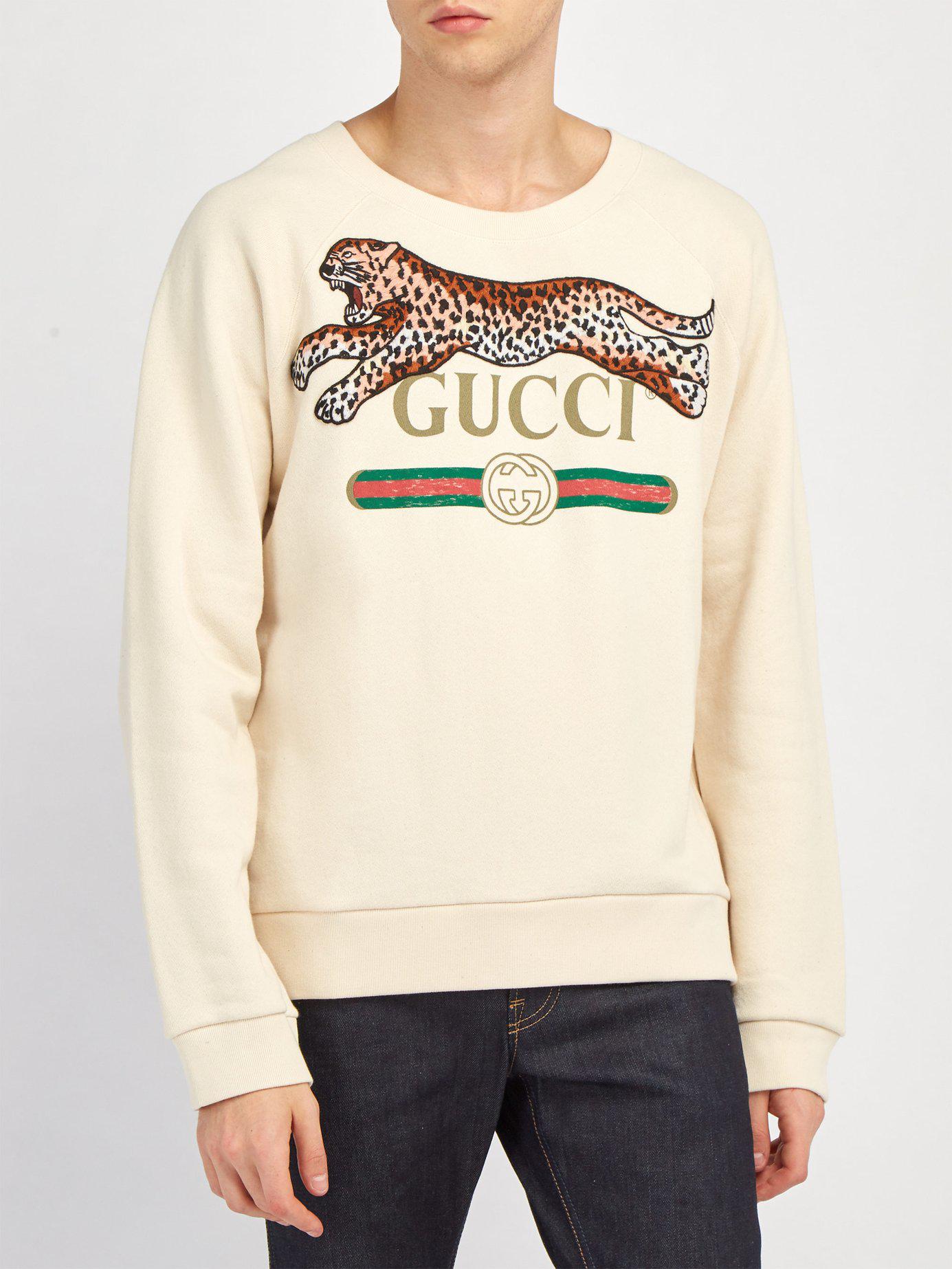 gucci sweatshirt leopard