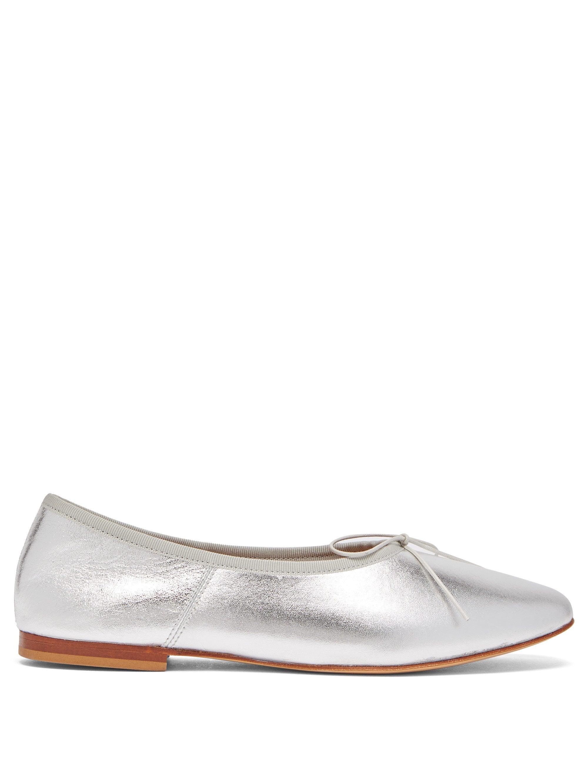 iridescent ballet flats