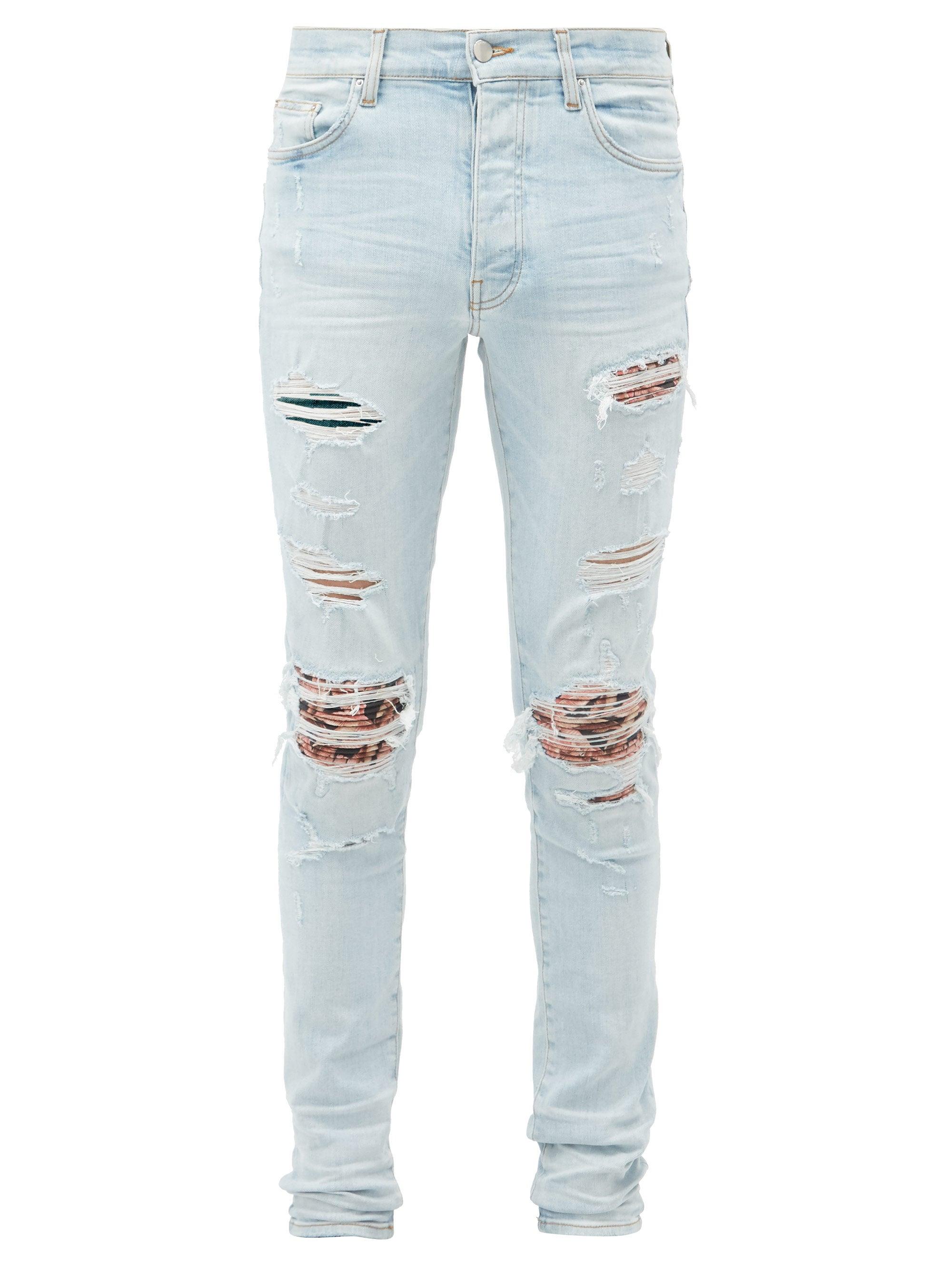 Amiri Denim Mx1 Skinny Distressed Jeans 