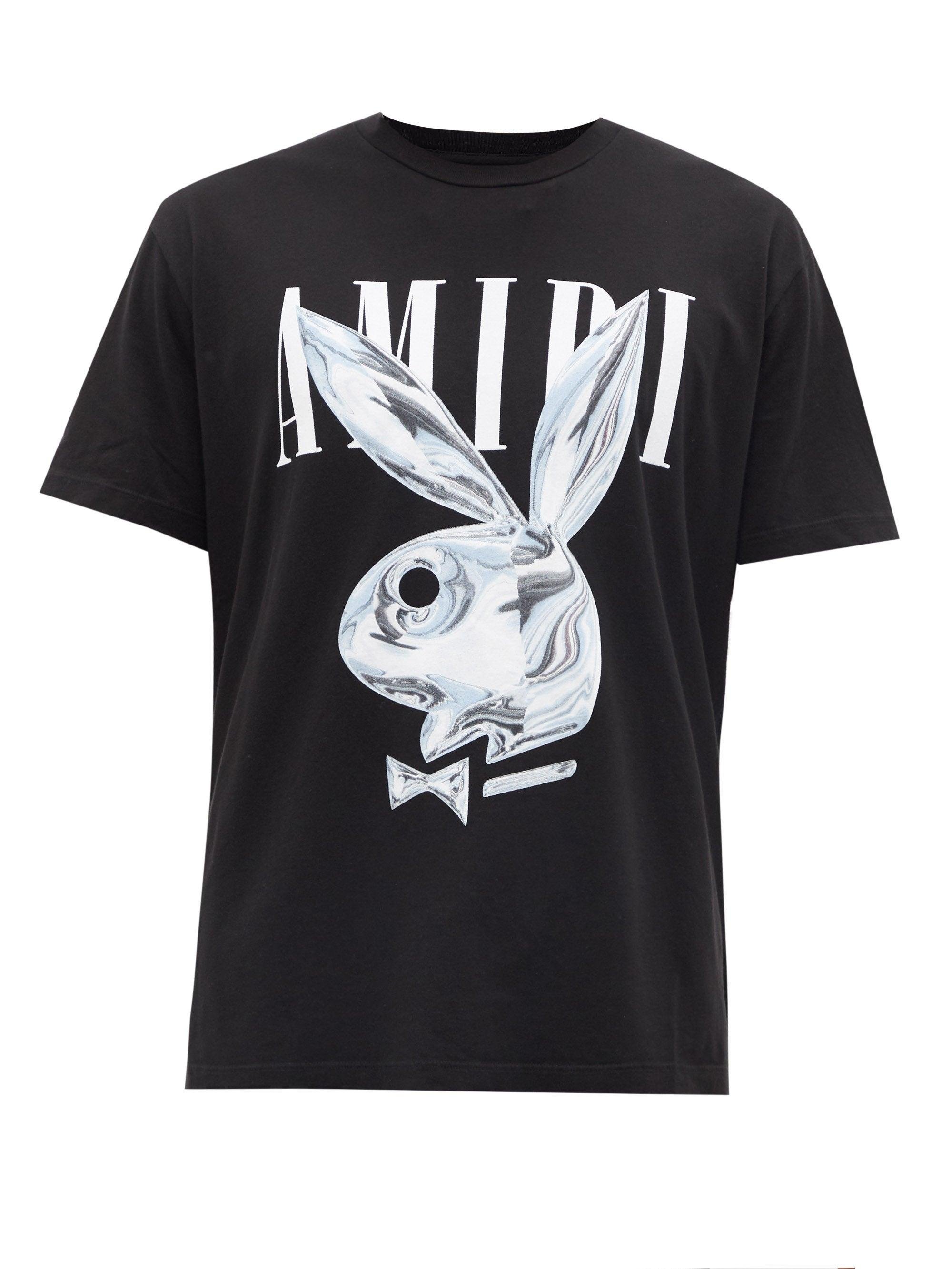 Kinematik kranium Droop Amiri X Playboy Bunny-print Jersey T-shirt in Black for Men | Lyst