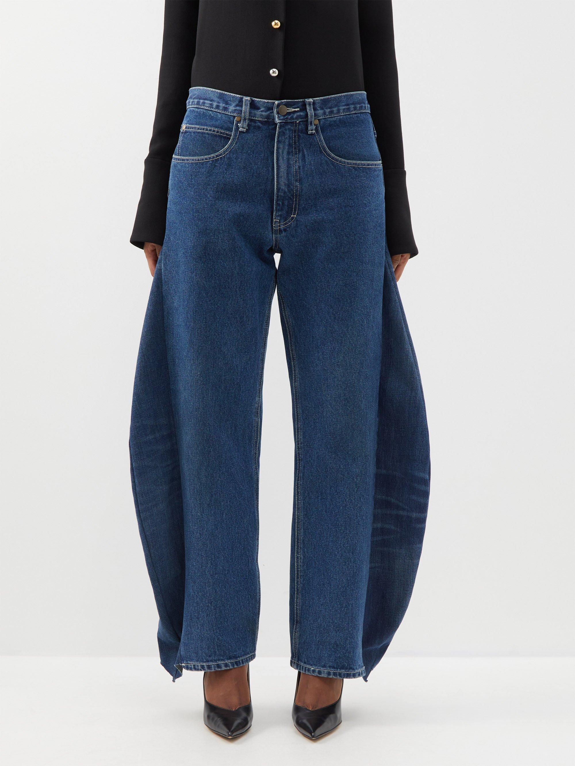 A.W.A.K.E. MODE Upcycled Curve-leg Jeans in Blue | Lyst