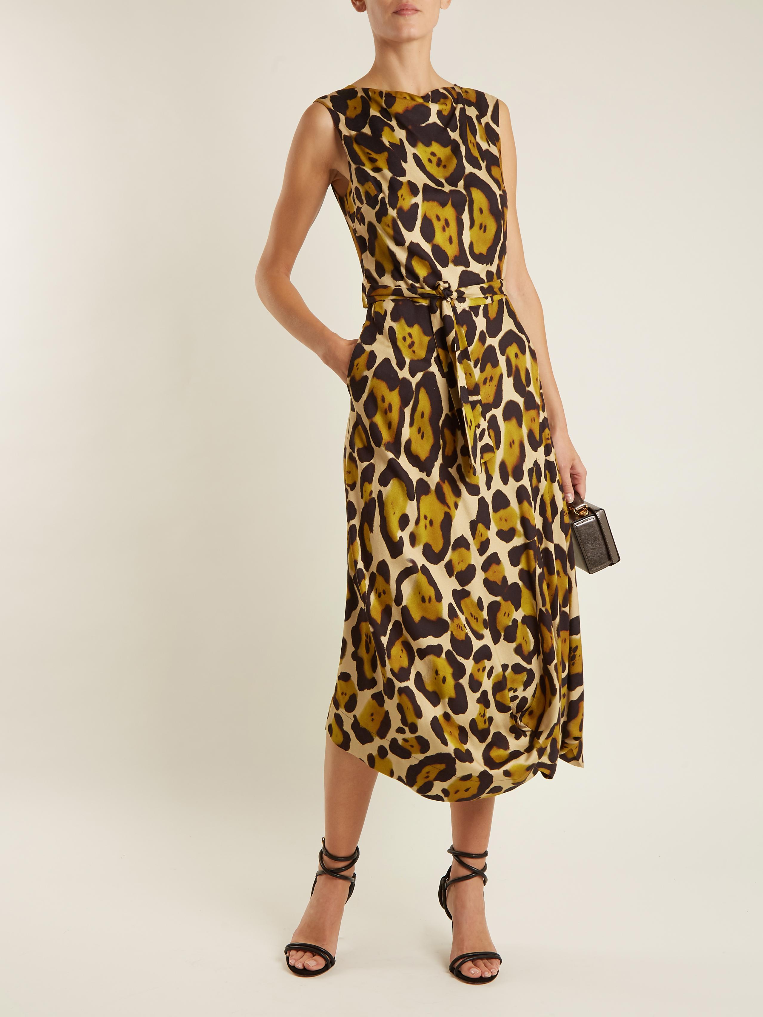Vivienne Westwood Anglomania Vasari Leopard-print Jersey Midi Dress - Lyst