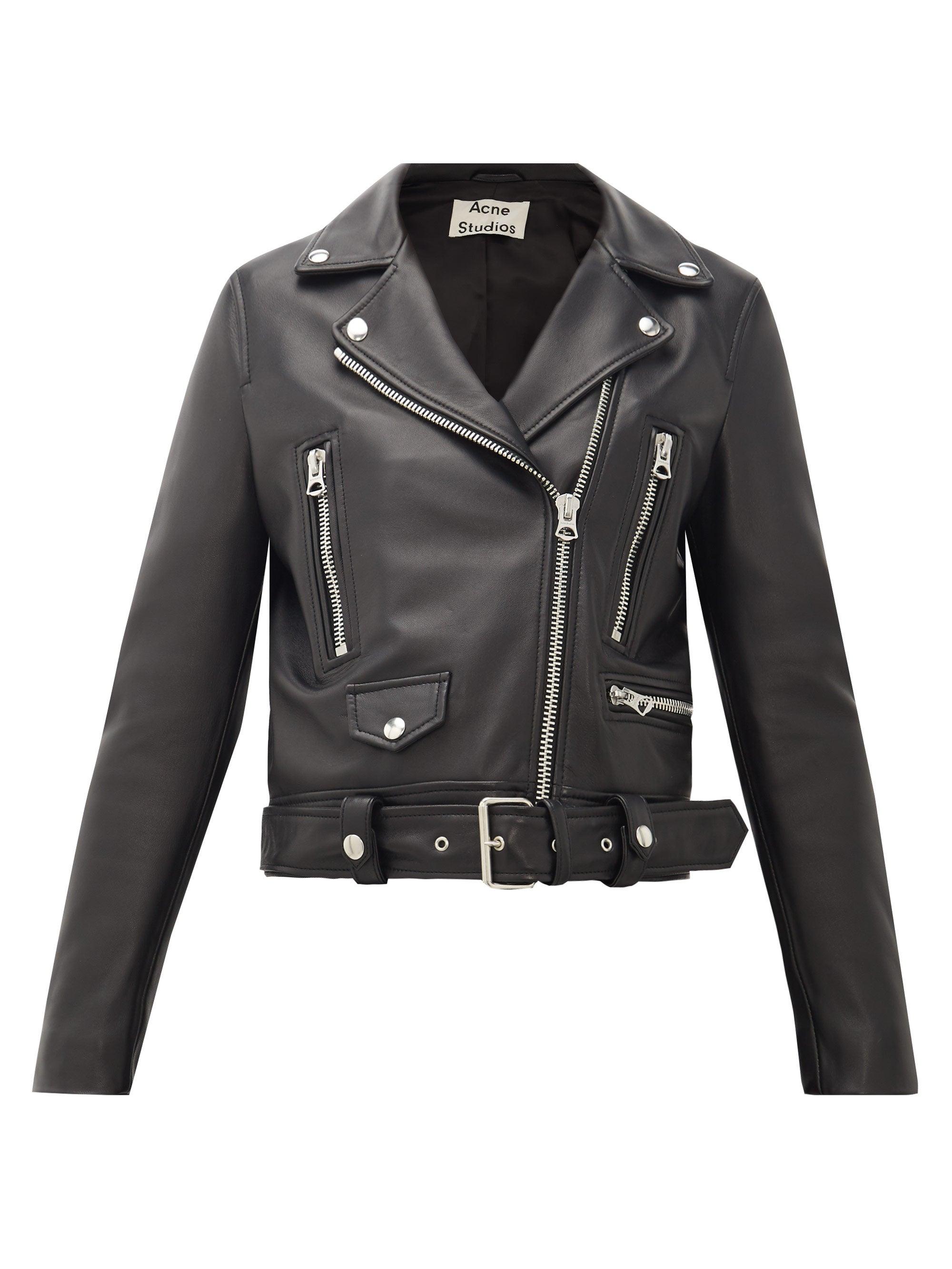 acne biker leather jacket