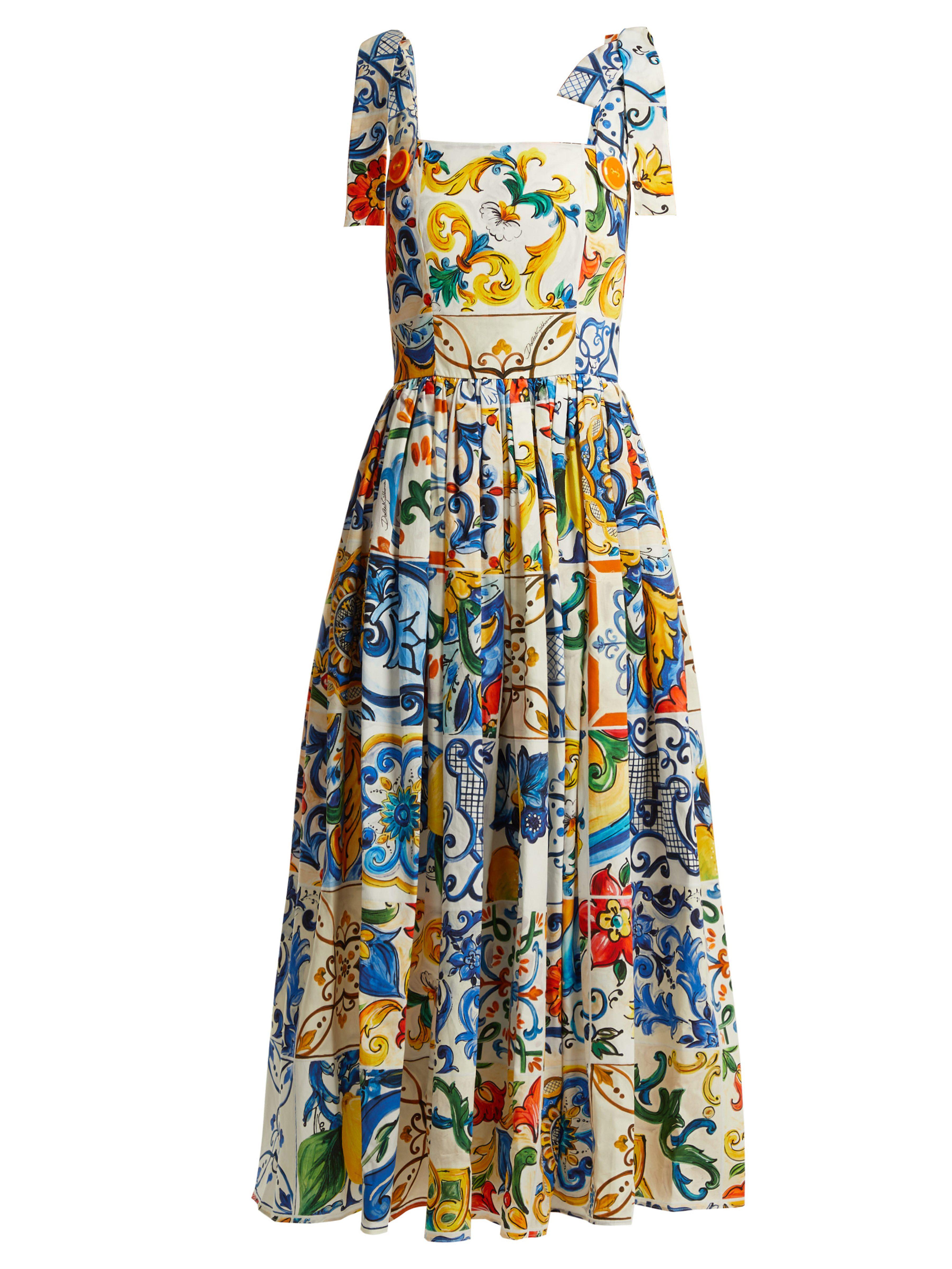 Dolce & clearance gabbana majolica dress