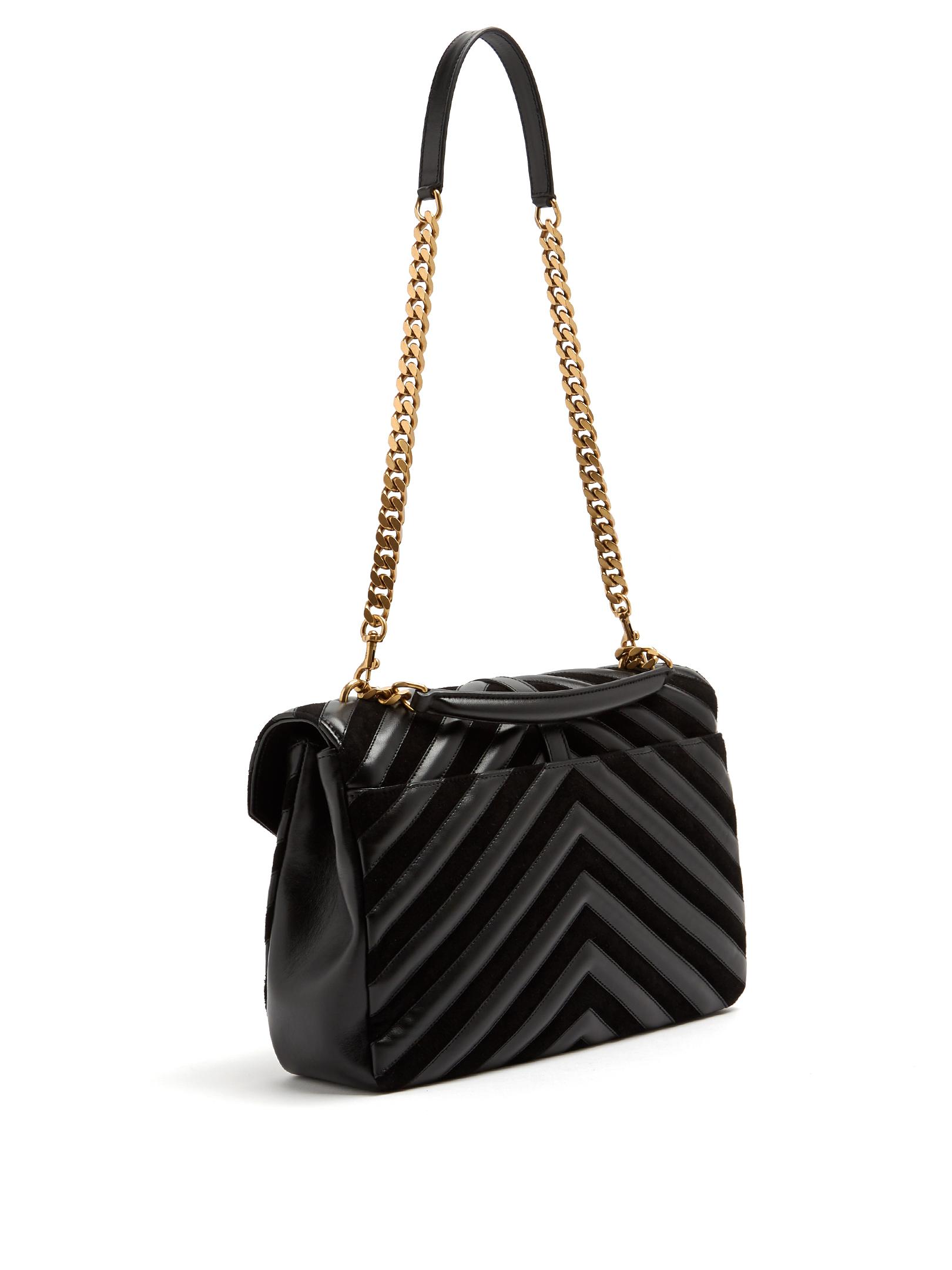 college large in matelassé leather