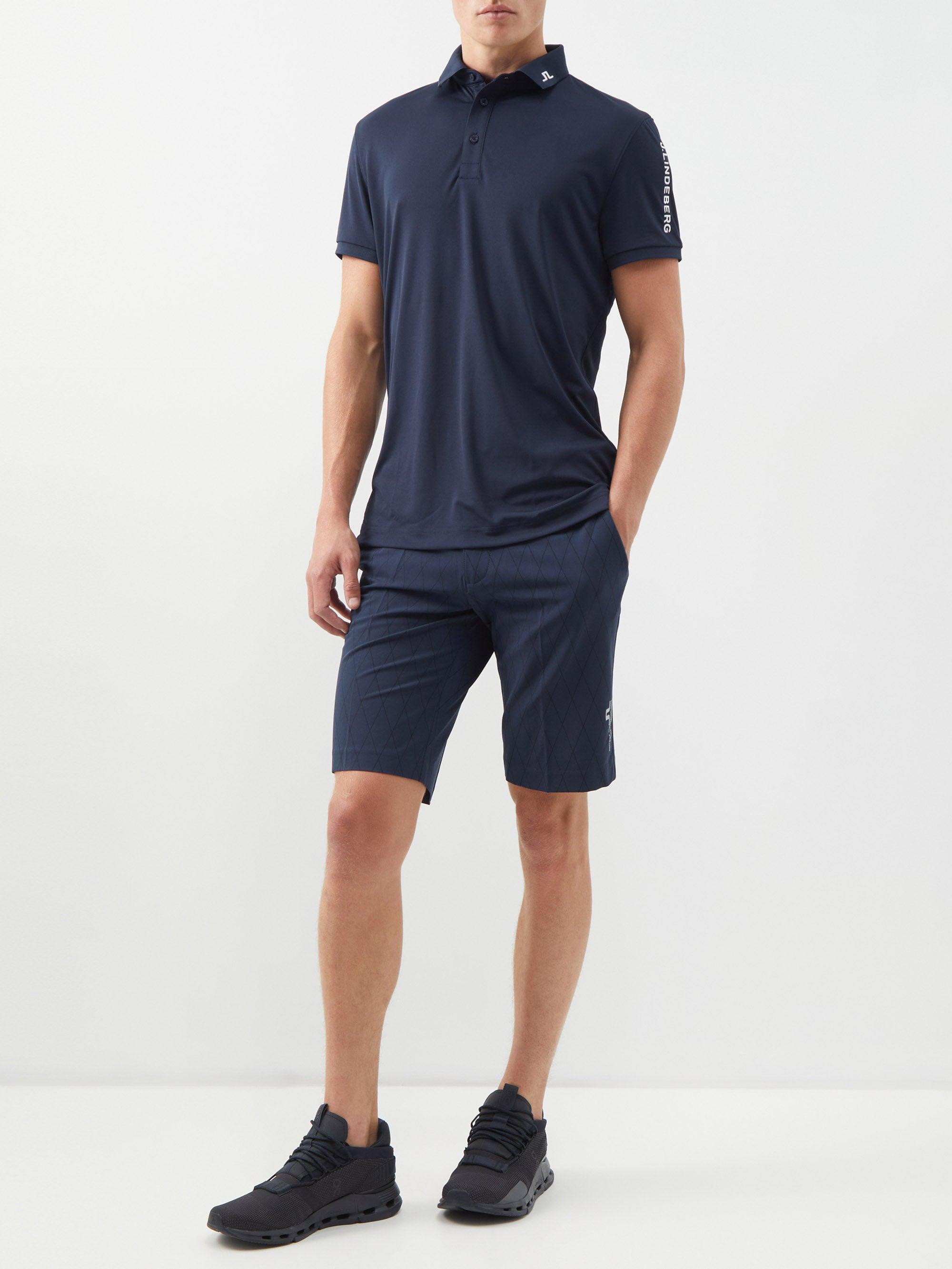 J.Lindeberg Active Argyle Golf Shorts in Navy (Blue) for Men | Lyst