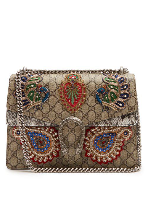 DIONYSUS 25 SMALL BAG IN GG SUPREME CANVAS