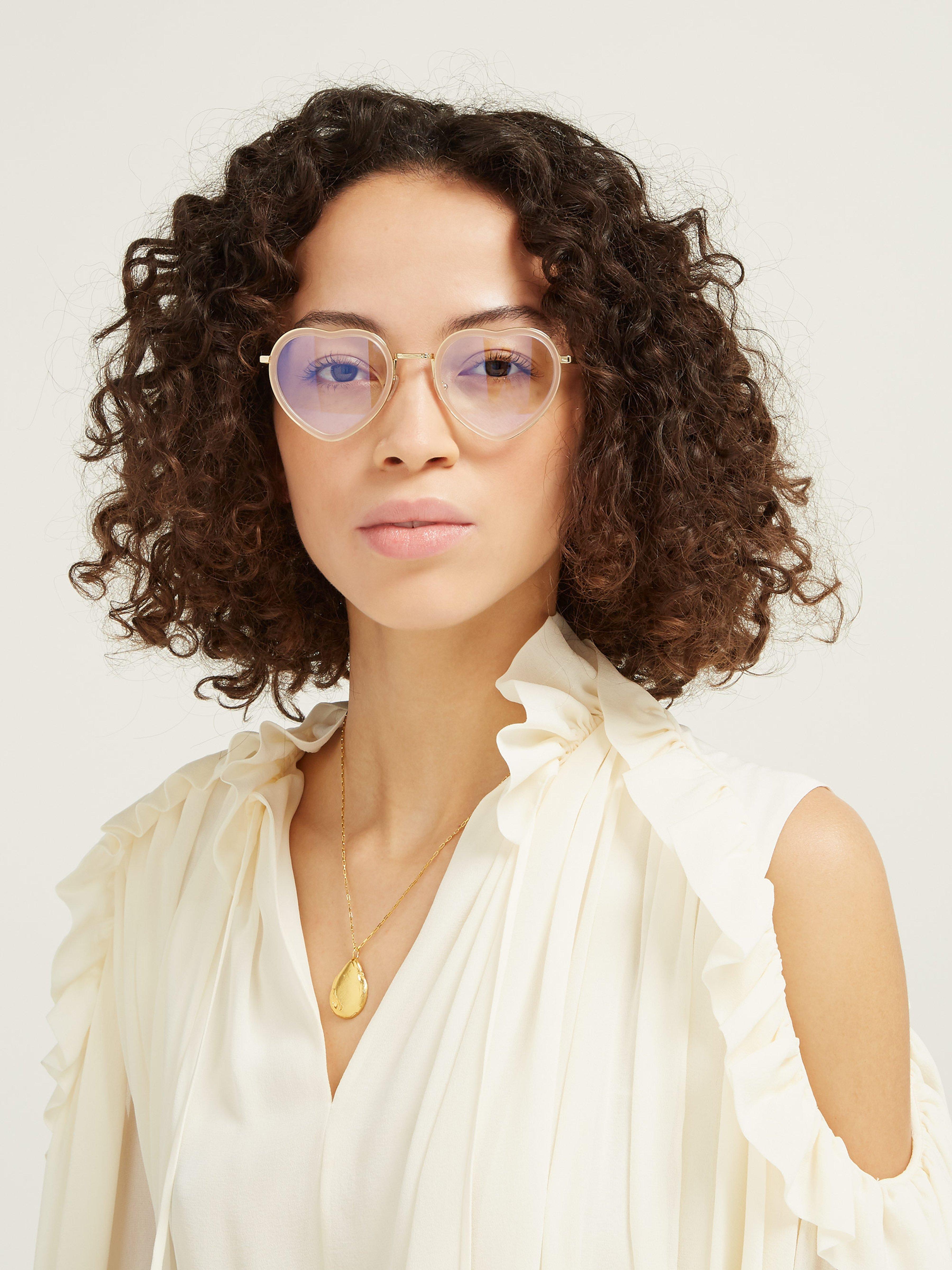 Heart Shaped Metal Glasses