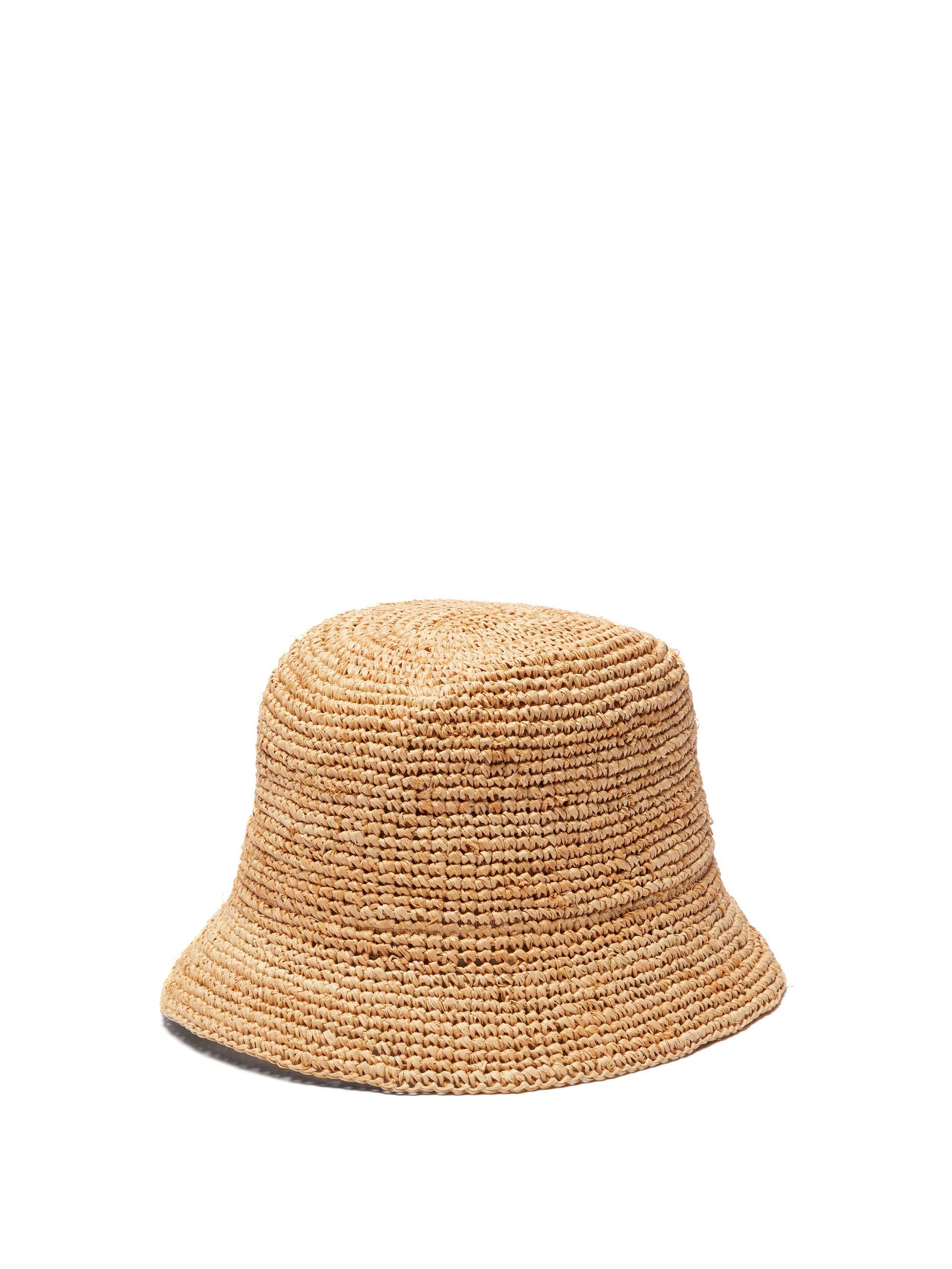 Gucci Straw Bucket Hat in Natural | Lyst